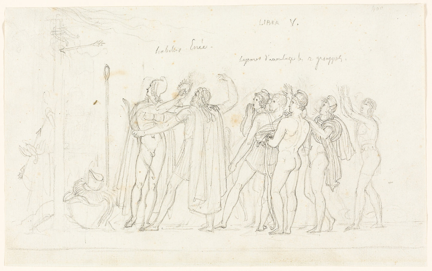 The Archery Match, from the Aeneid, Book V - Anne-Louis Girodet de Roucy-Trioson, Poster Print Wall Art