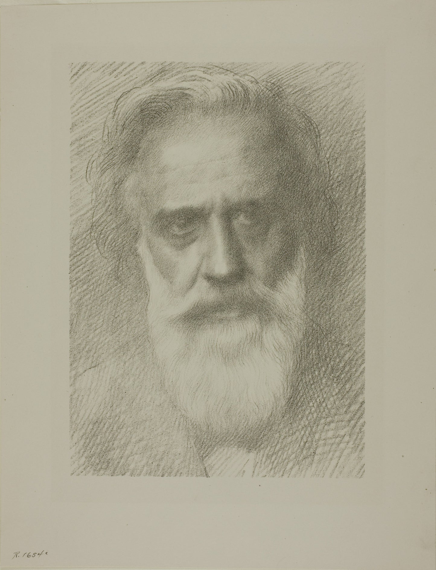 Portrait of the Artist, eighth plate - Alphonse Legros, Poster Print Wall Art