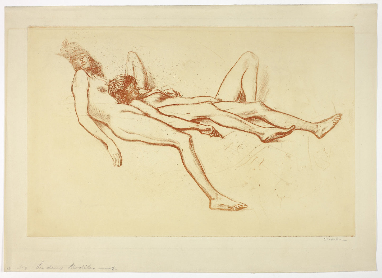 Two Nude Models - Théophile-Alexandre Steinlen, Poster Print Wall Art