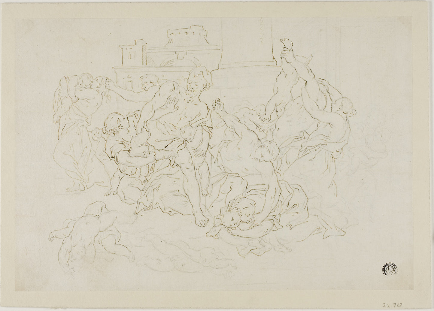 Massacre of the Innocents - Possibly after Pietro Dandini, Poster Print Wall Art