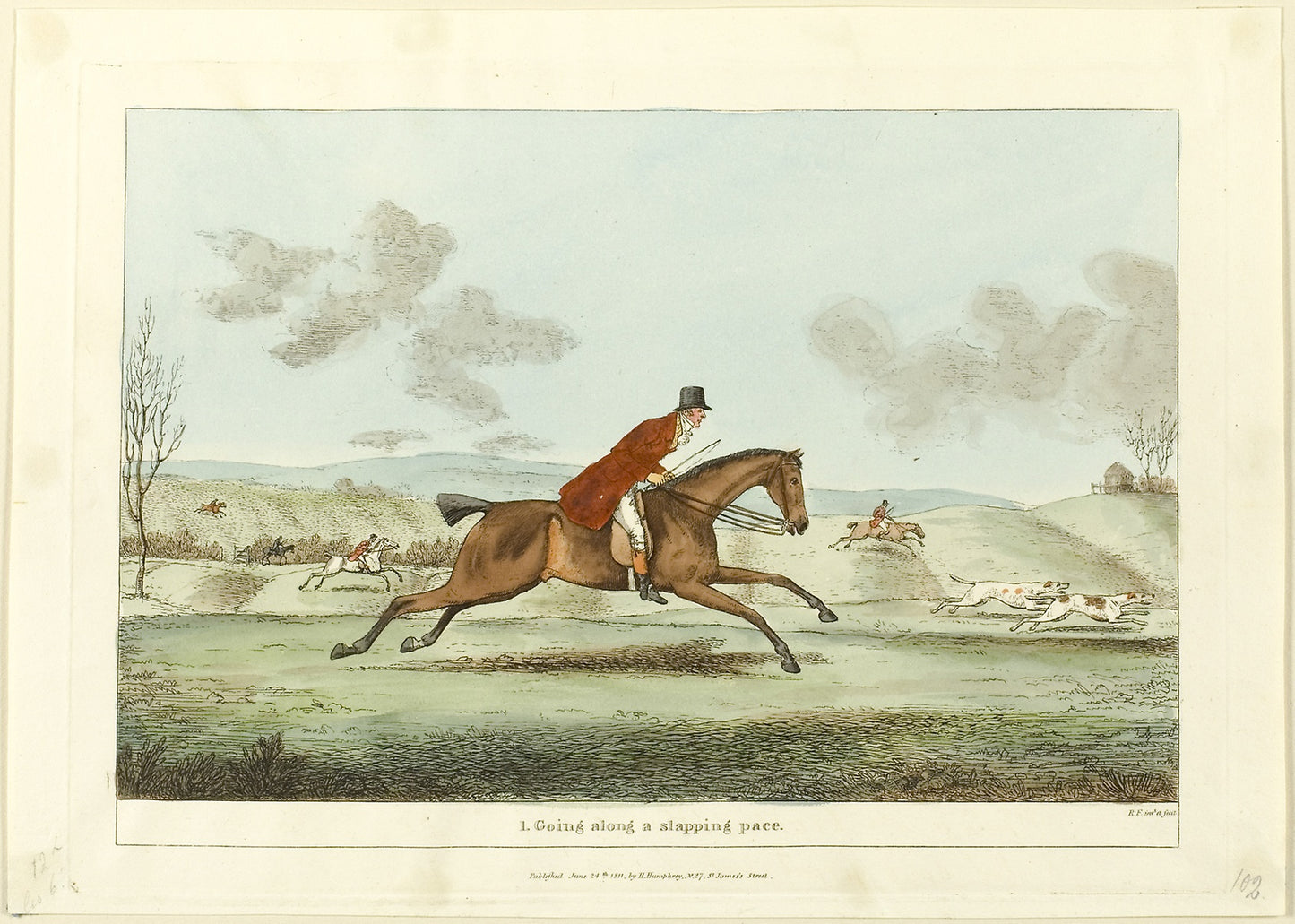 Going Along a Slapping Pace, plate one from Indispensable Accomplishments - Sir Robert Frankland (English, 1784-1849), Poster Print Wall Art