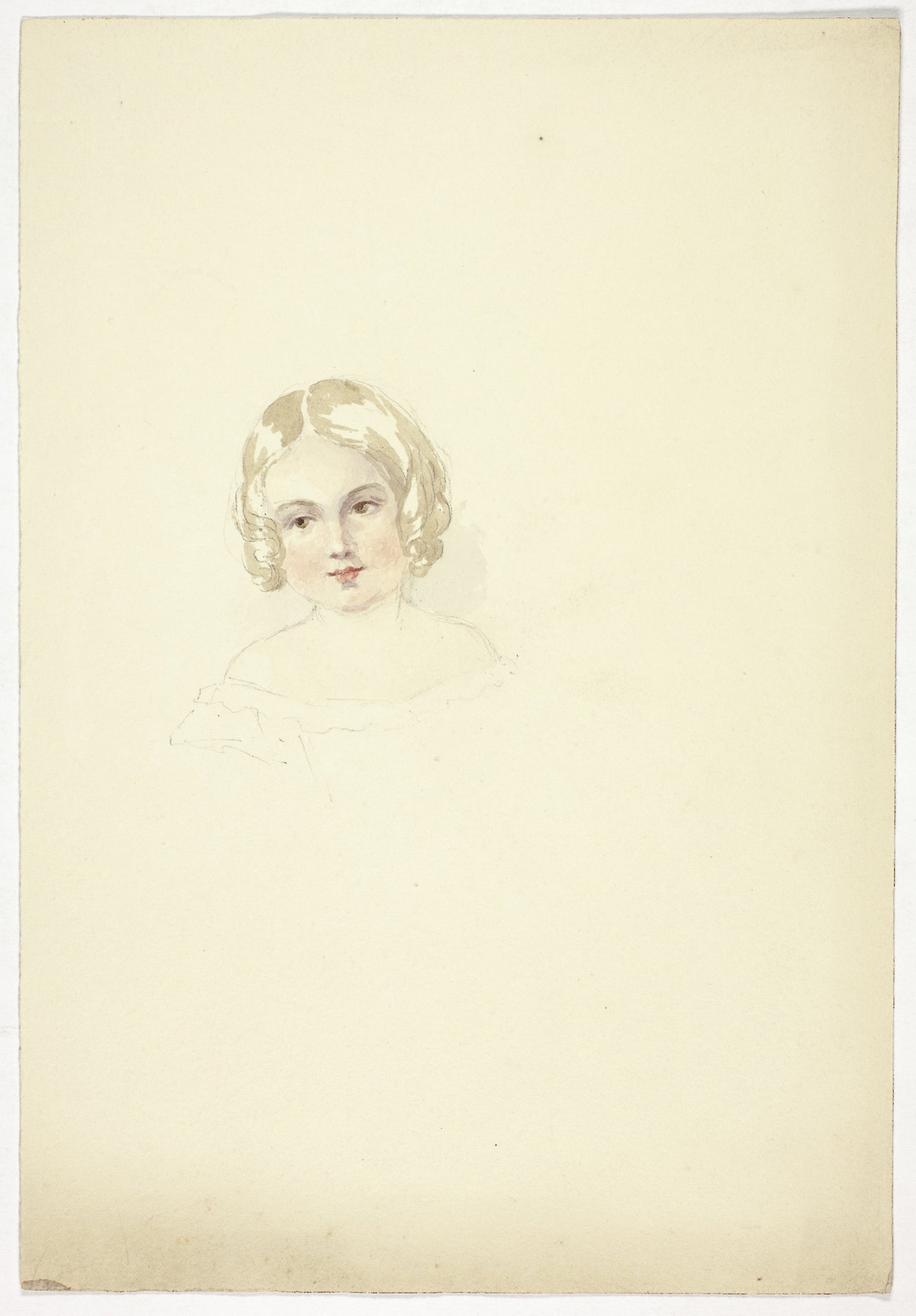 Portrait Head of a Young Girl - Elizabeth Murray, Poster Print Wall Art