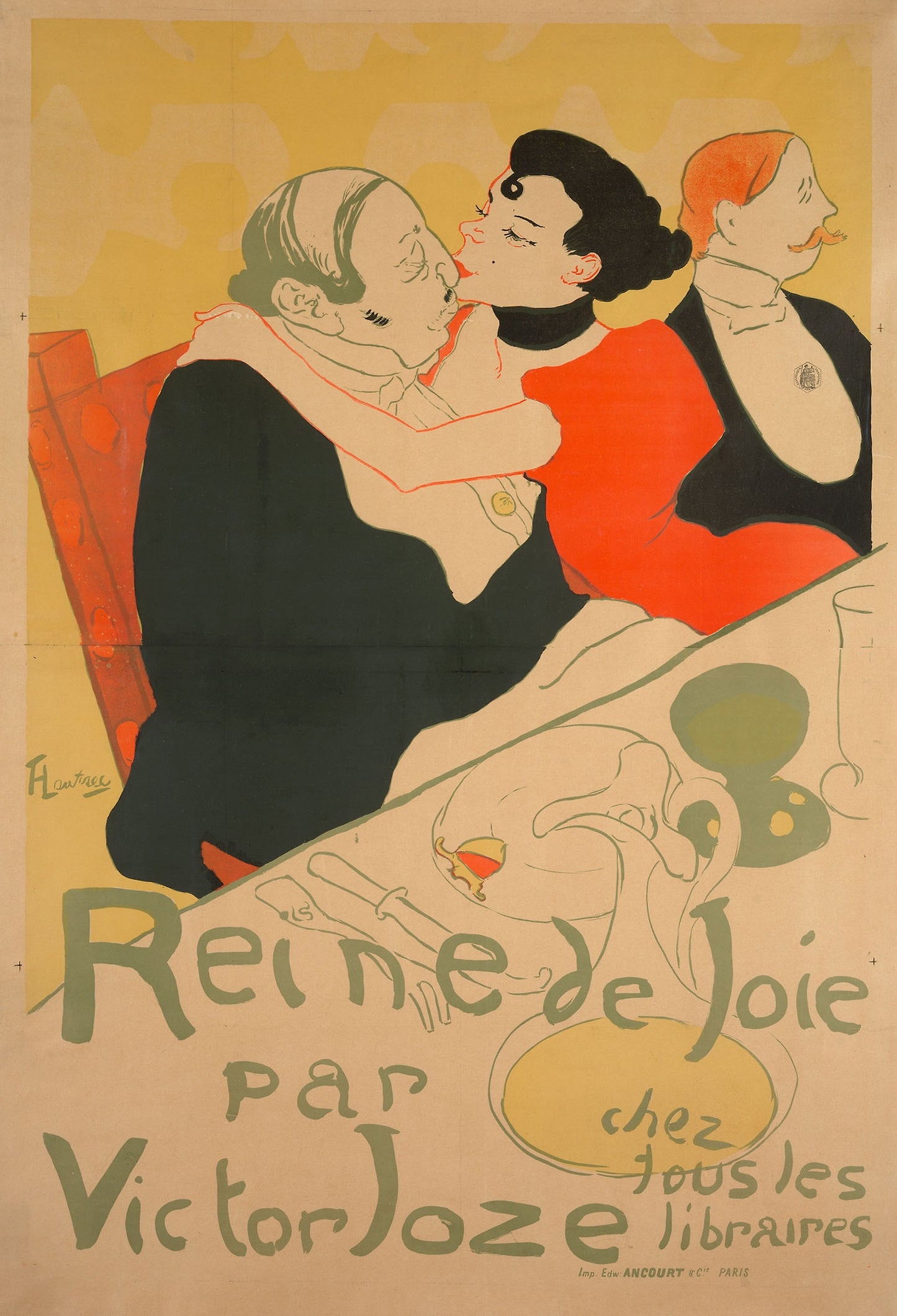 Reine de Joie - Henri de Toulouse-Lautrec (French, 1864-1901), Poster Print Wall Art