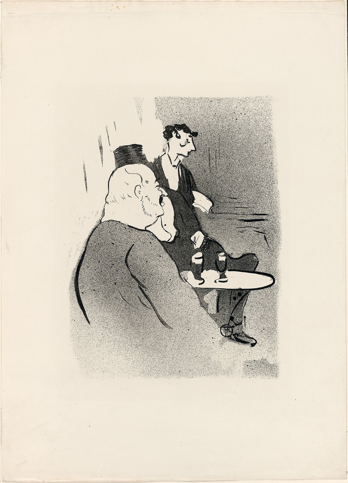 Ducarre at the Ambassadeurs, from Le Café-Concert - Henri de Toulouse-Lautrec (French, 1864-1901), Poster Print Wall Art