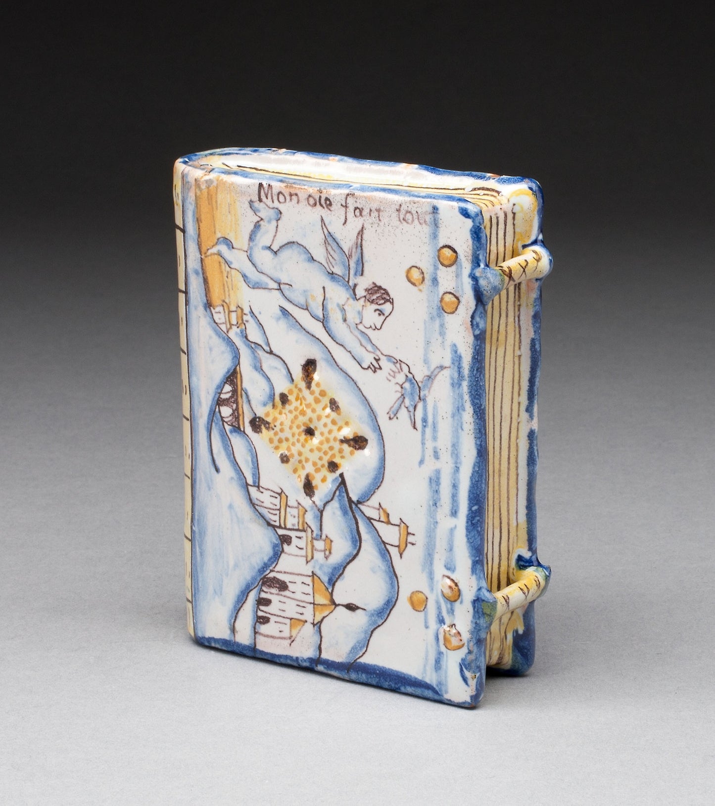 Perfume Flask in form of a Book - France, Poster Print Wall Art