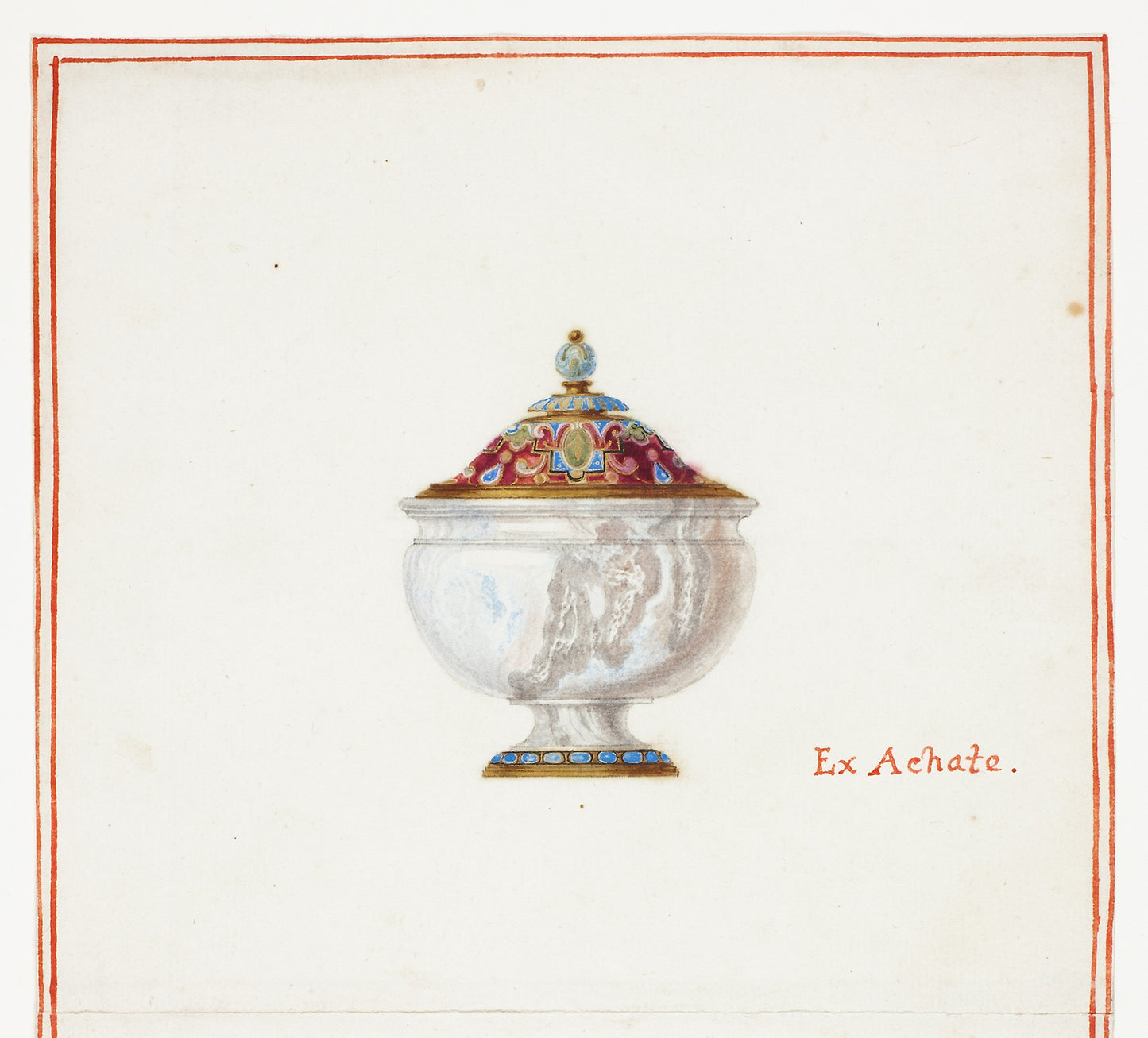 Agate Covered Bowl - Giuseppe Grisoni, Poster Print Wall Art
