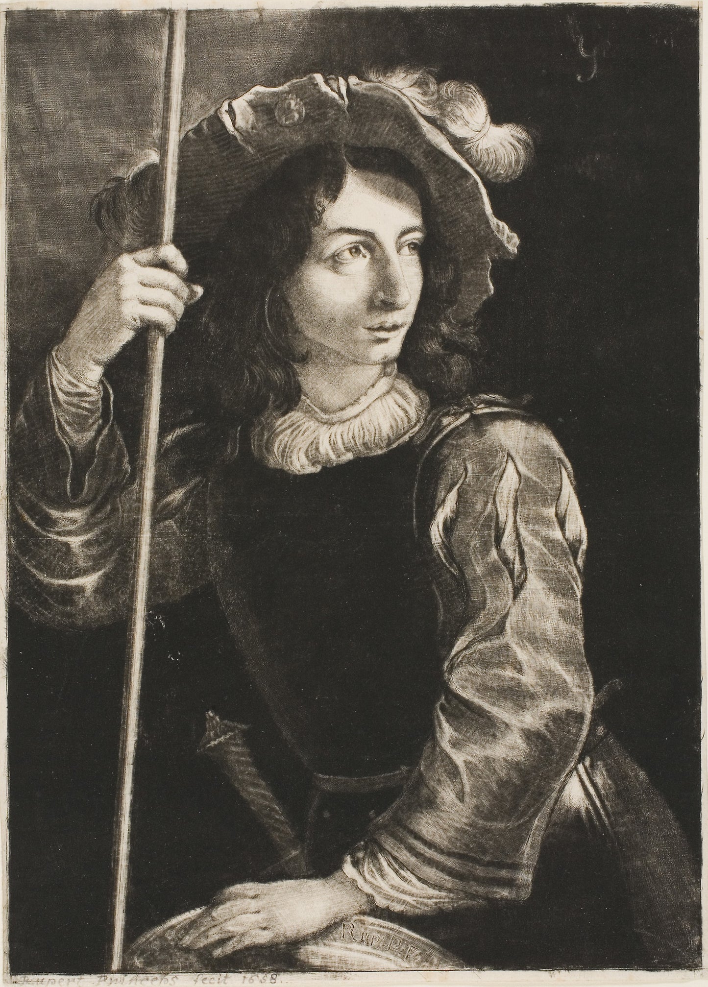 Standard Bearer - Prince Rupert of the Rhine (German, 1619-1682), Poster Print Wall Art