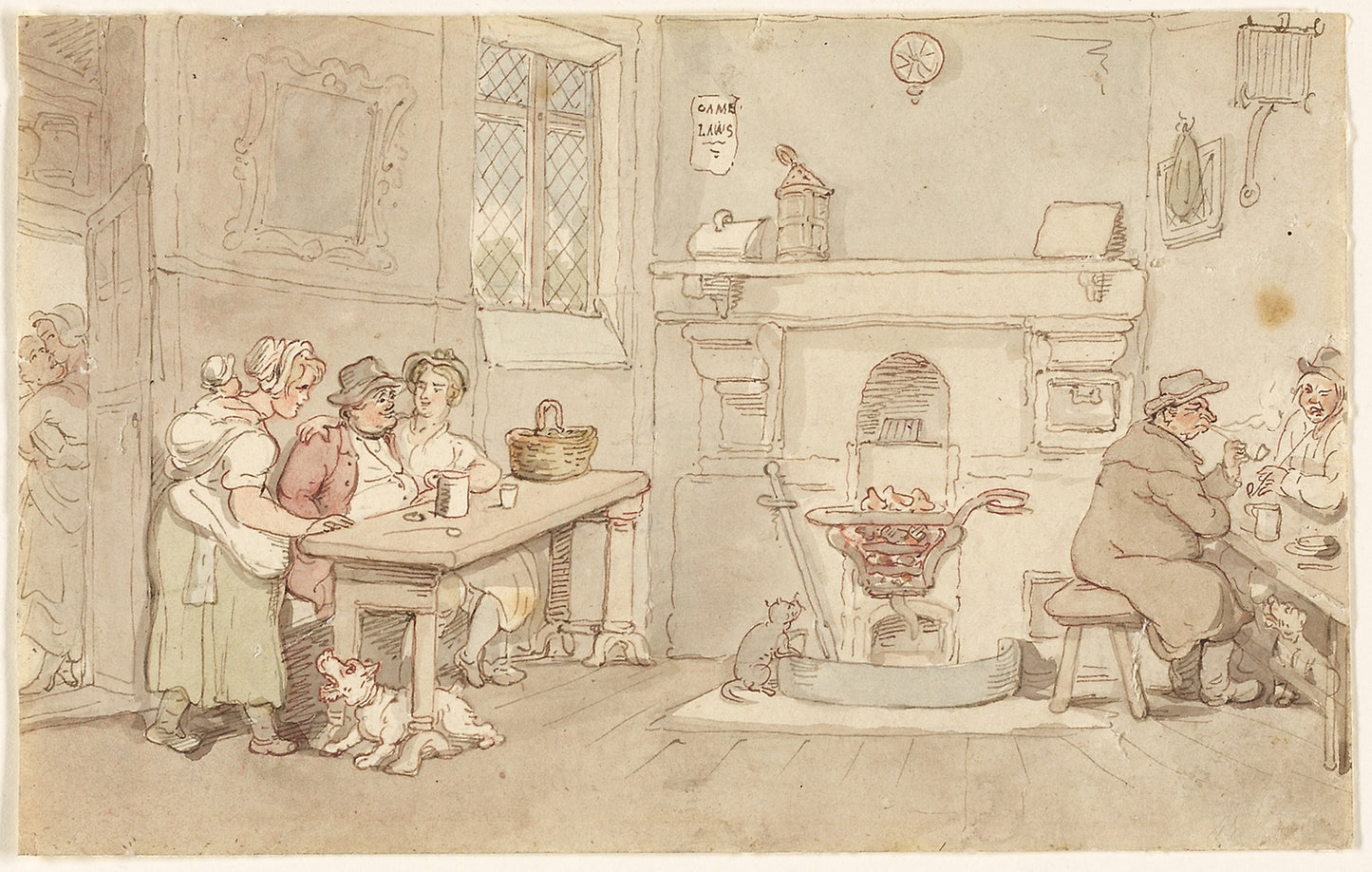 Ale House - Thomas Rowlandson, Poster Print Wall Art