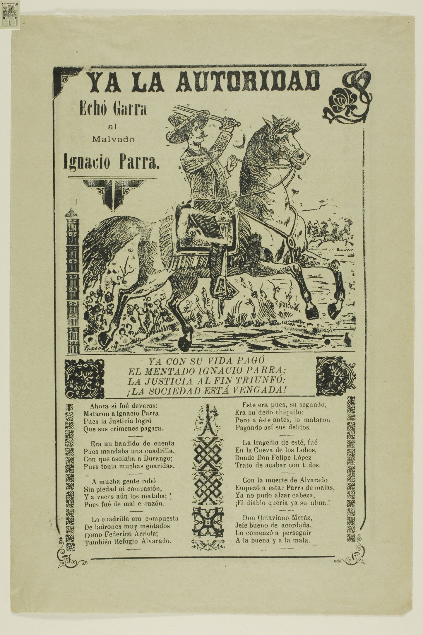 Already the Authority... - José Guadalupe Posada, Poster Print Wall Art