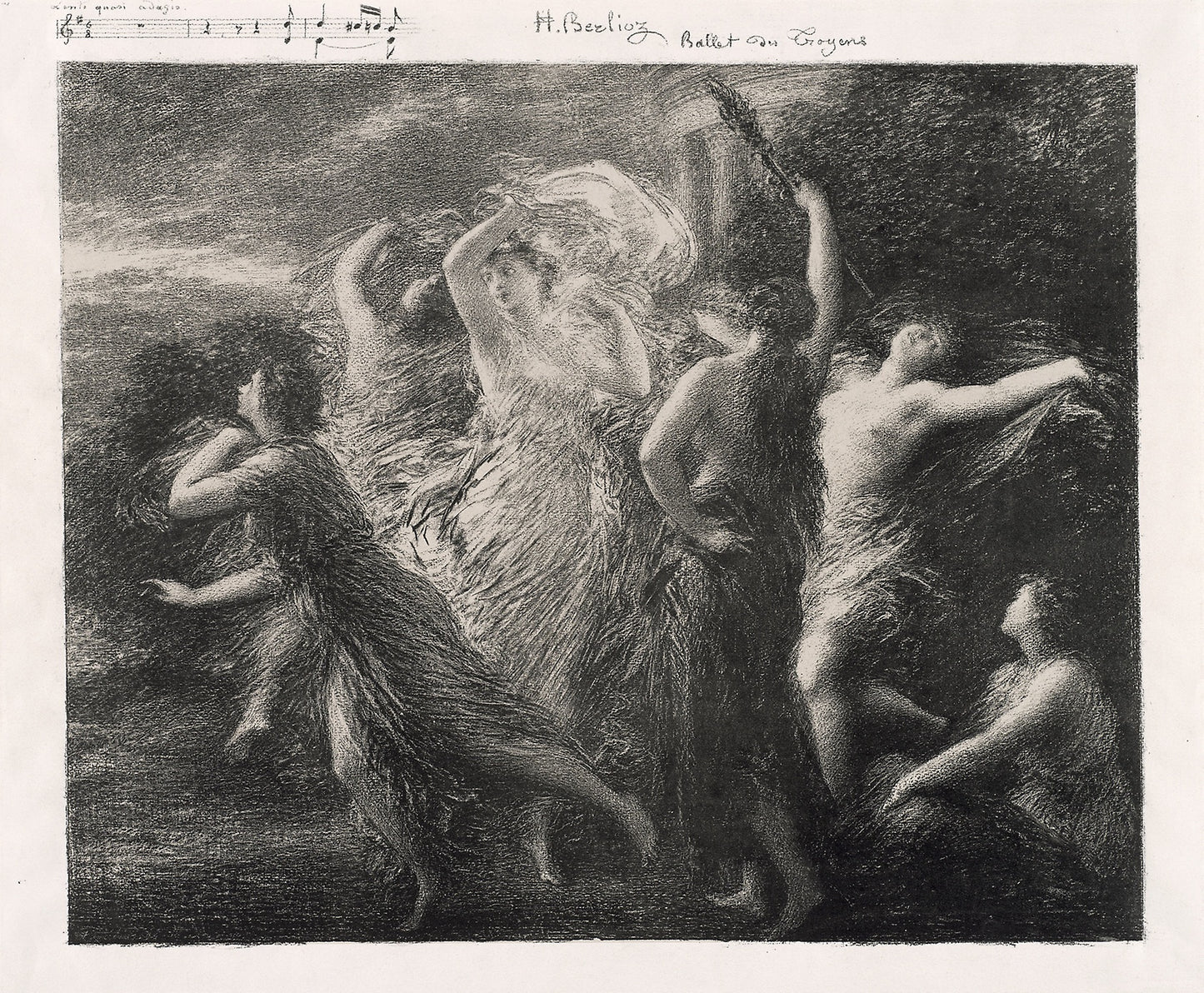 Dance of the Trojans - Henri Fantin-Latour, Poster Print Wall Art