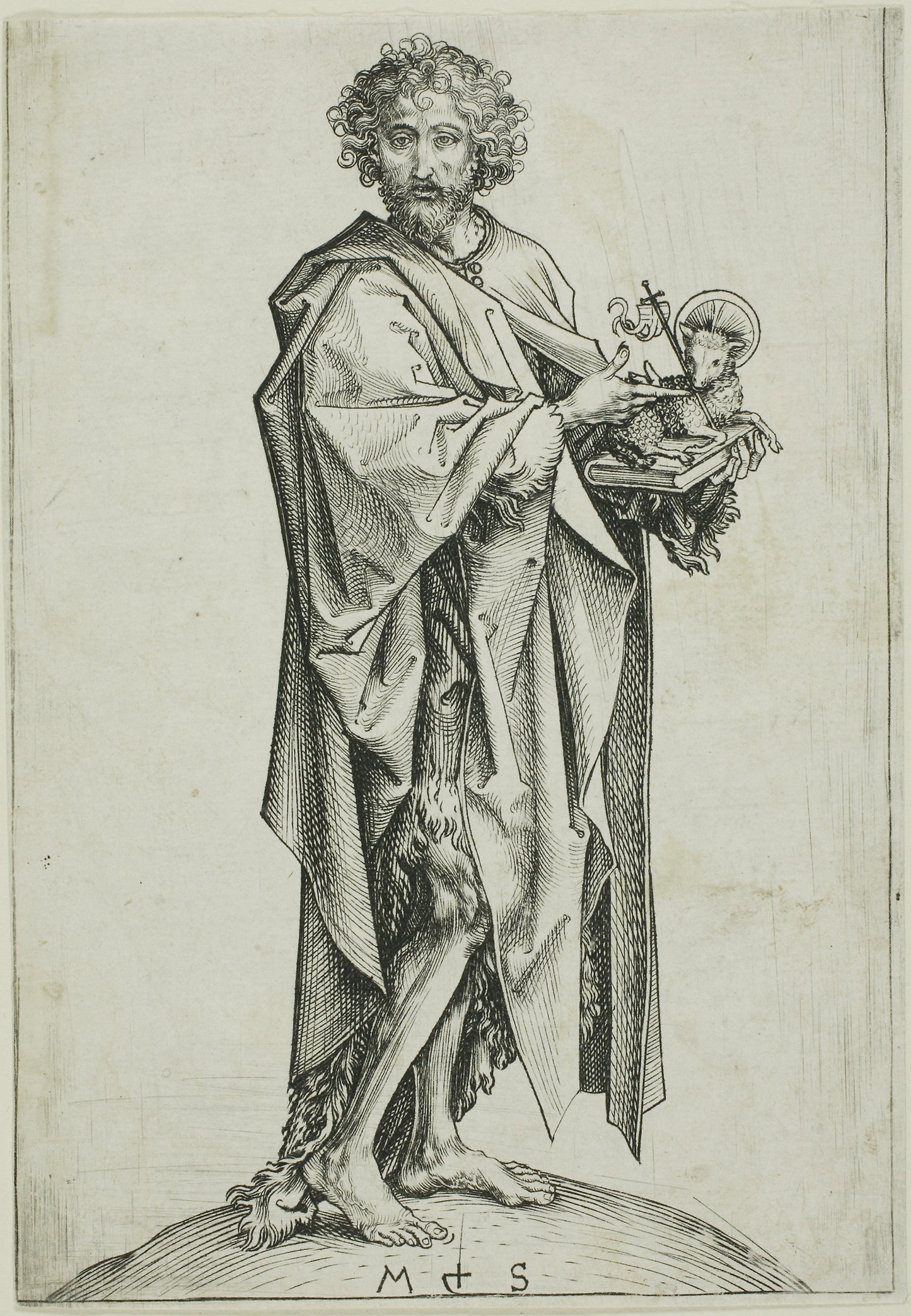 St. John the Baptist - Martin Schongauer, Poster Print Wall Art