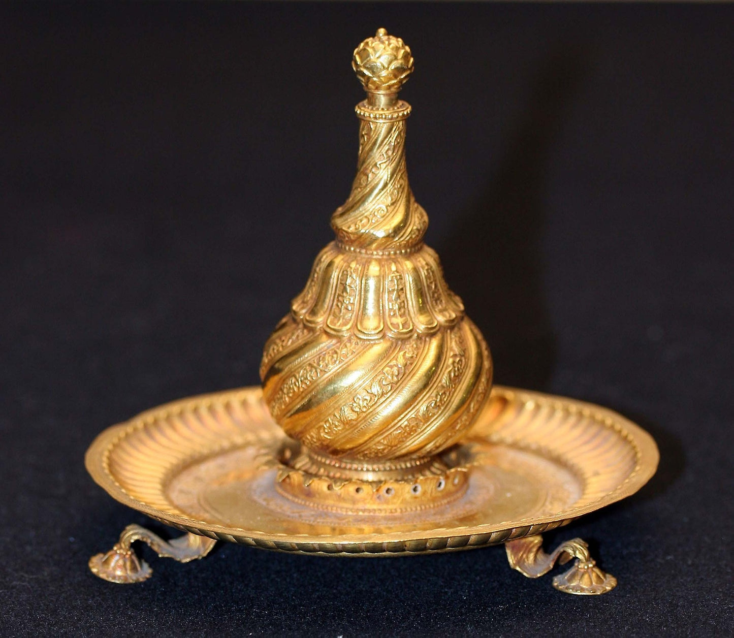 Perfume Bottle (Attardan) and Tray - India, Poster Print Wall Art
