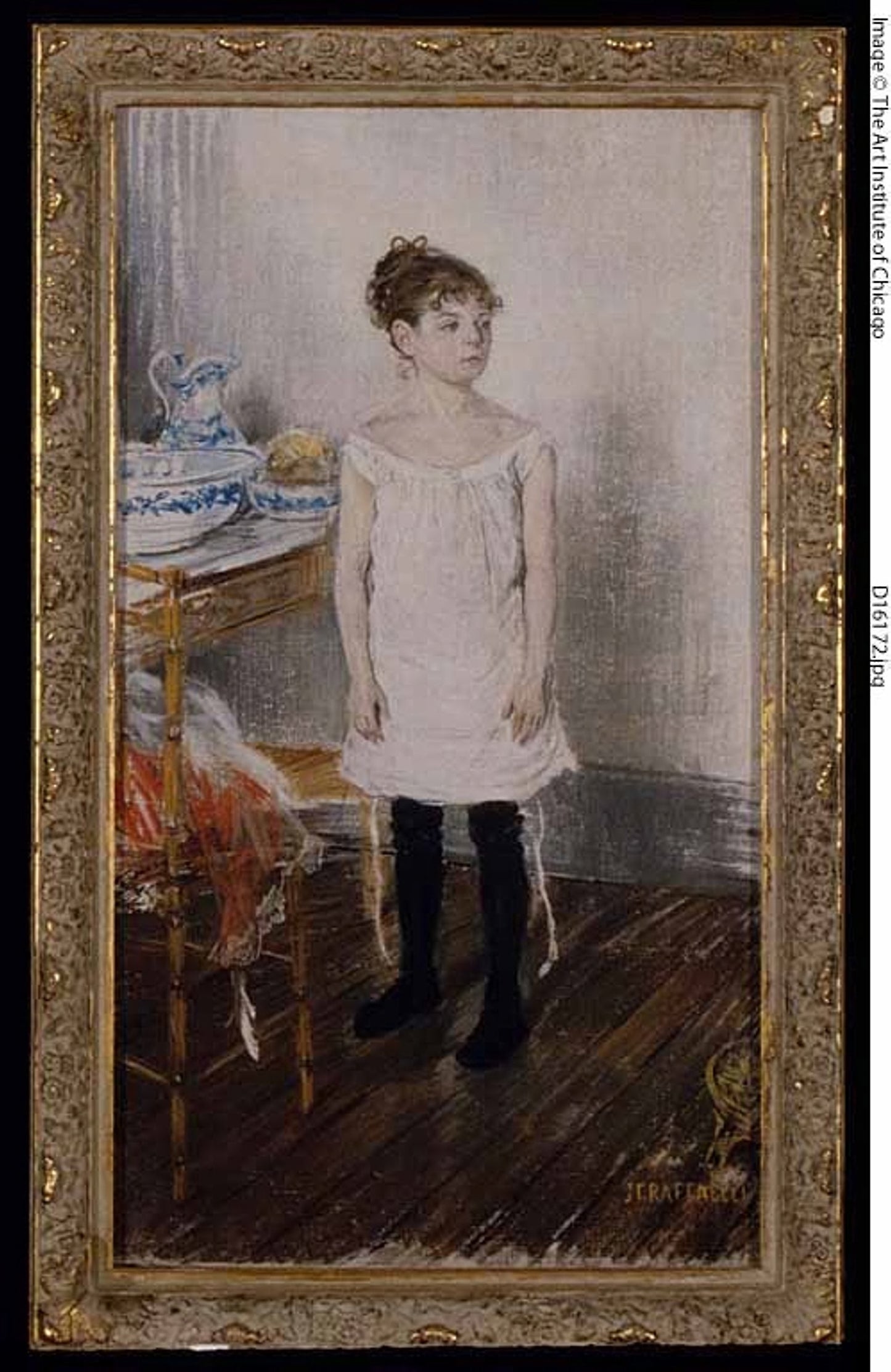 Germaine at her Toilette - Jean François Raffaëlli, Poster Print Wall Art