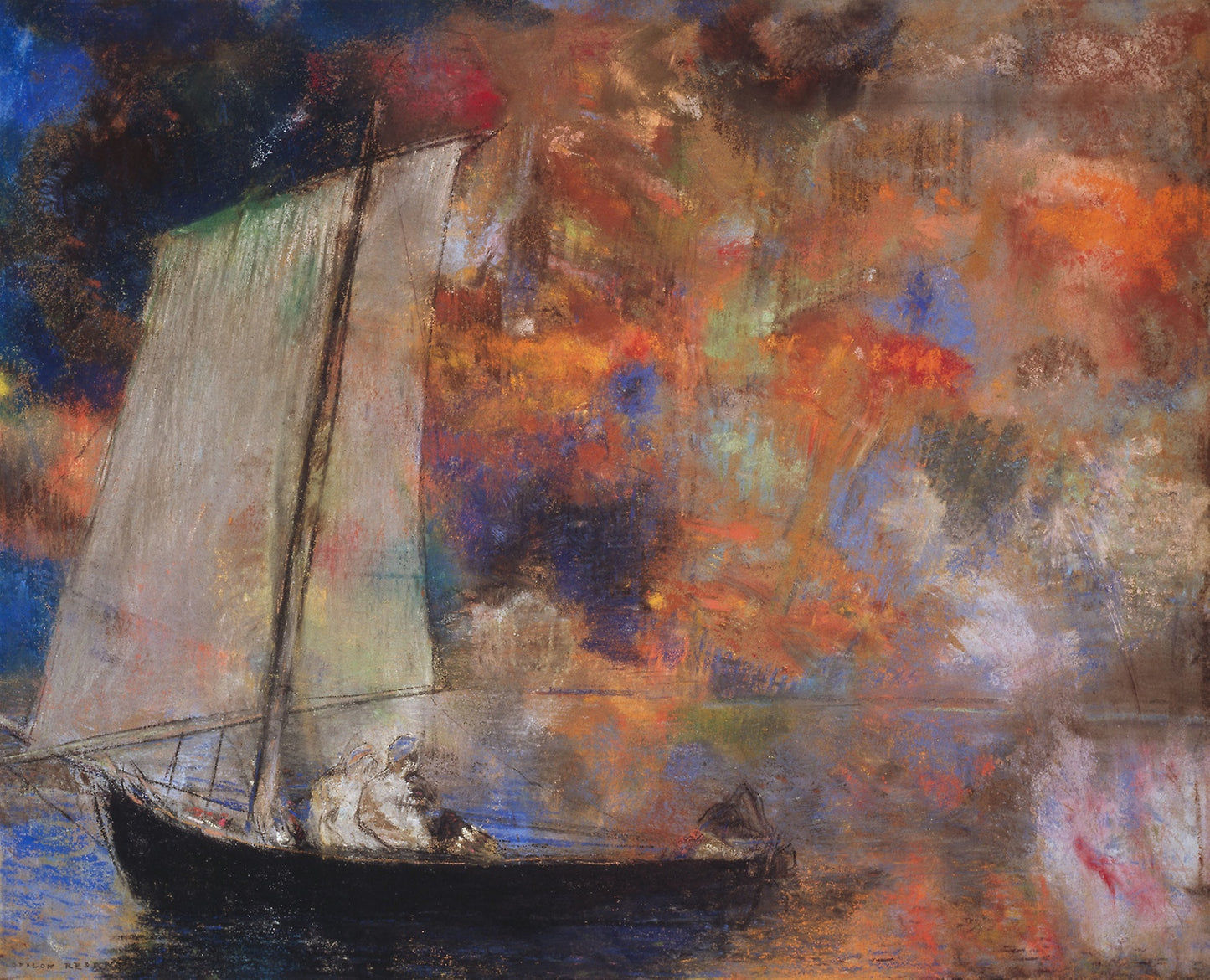 Flower Clouds: Odilon Redon, Poster Print Wall Art