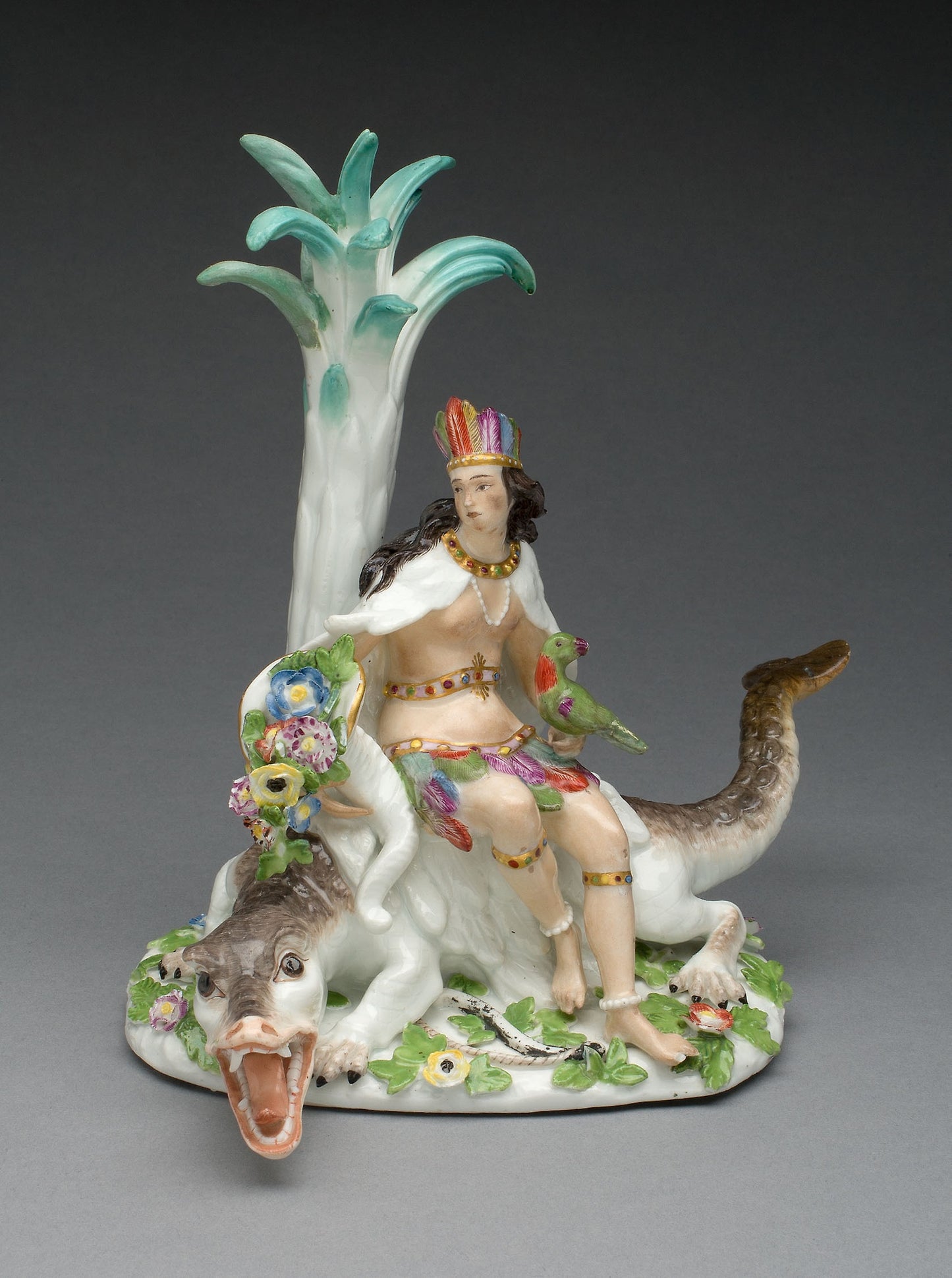 Allegorical Figure Representing America - Meissen Porcelain Factory, Poster Print Wall Art