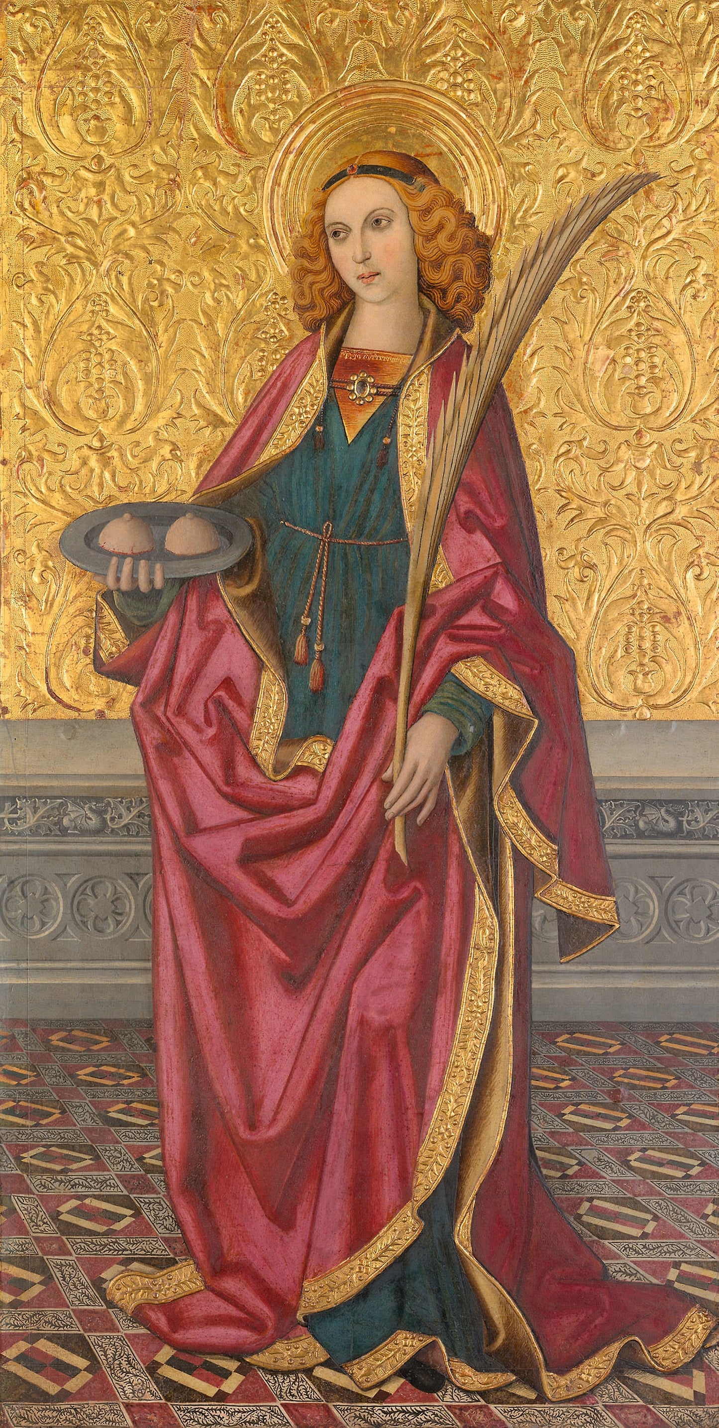 Saint Agatha - Vergós workshop, Poster Print Wall Art