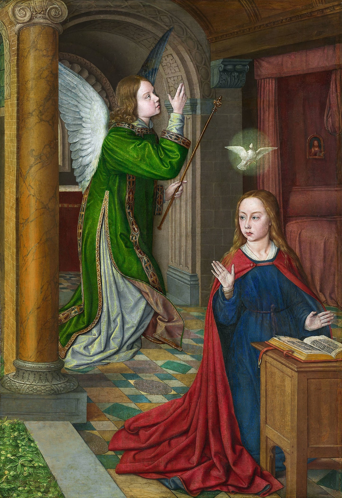 The Annunciation: Jean Hey, known as The Master of Moulins, Poster Print Wall Art