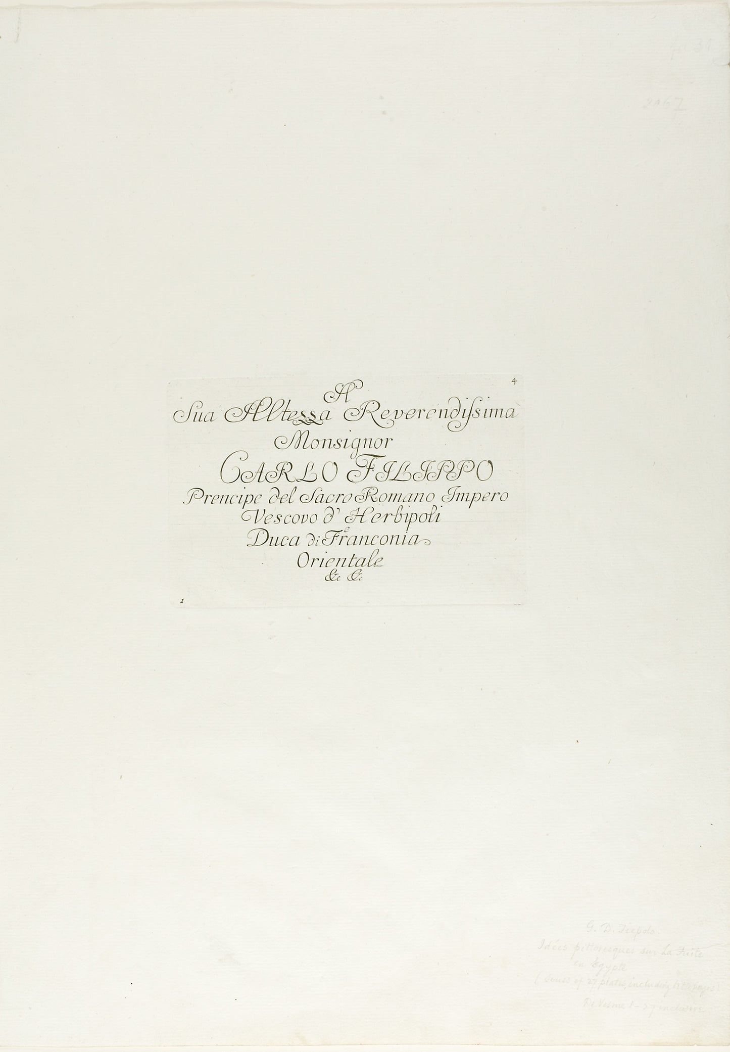 Dedication, from The Flight into Egypt - Giovanni Domenico Tiepolo, Poster Print Wall Art