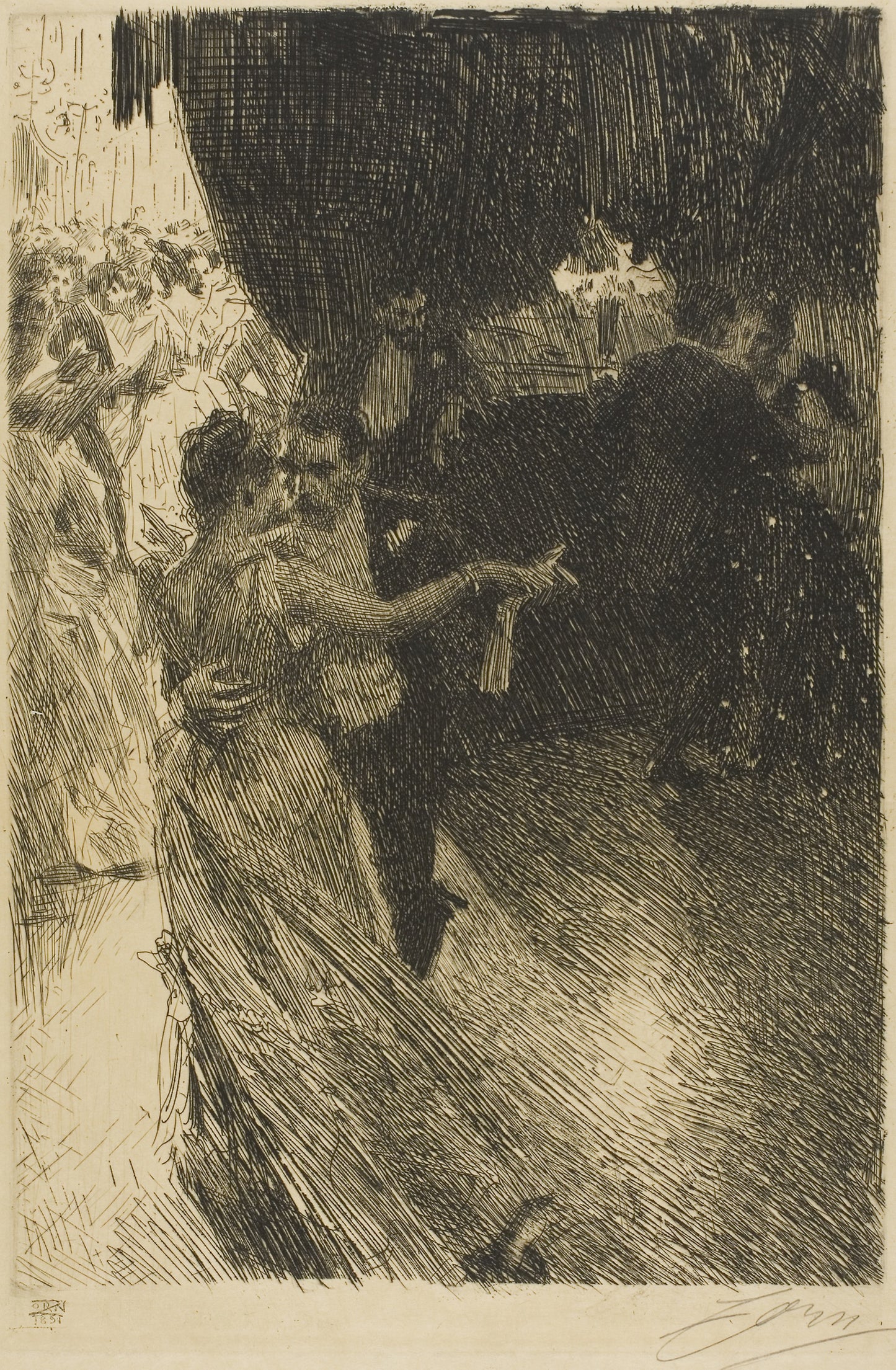 The Waltz - Anders Zorn, Poster Print Wall Art