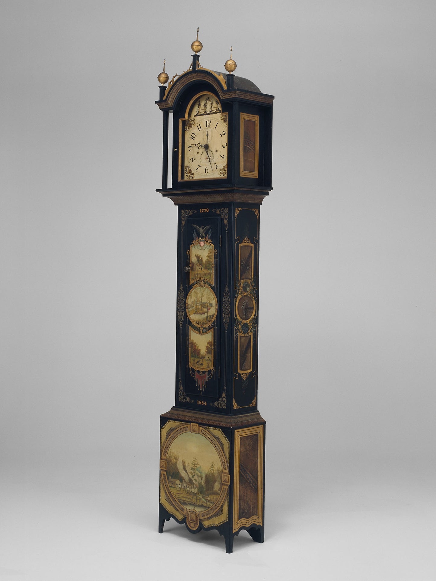 Tall Case Clock - Painted - Uriah Dyer, Poster Print Wall Art