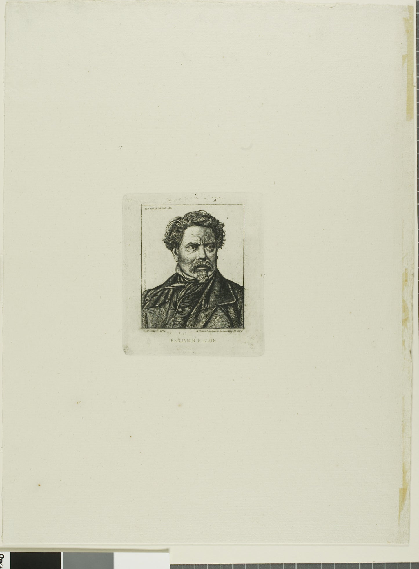 Benjamin Fillon, homme de lettres - Charles Meryon, Poster Print Wall Art
