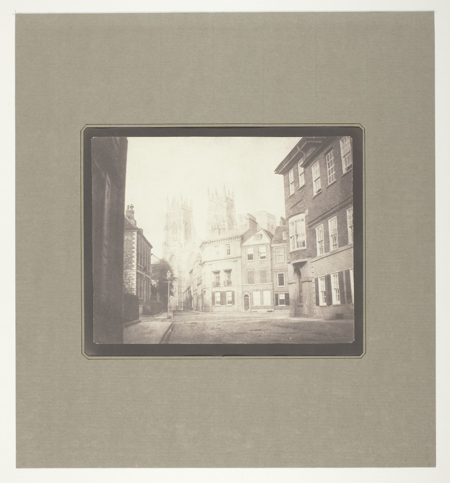 A Scene in York - York Minster from Lop Lane: William Henry Fox Talbot,16x12"(A3) Poster