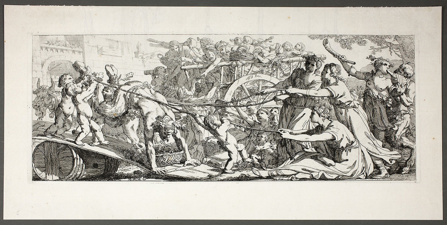 Return from the Vineyards, plate three of four from Le Travaux de la Vendange - Joseph–Marie Vien, the Elder, Poster Print Wall Art