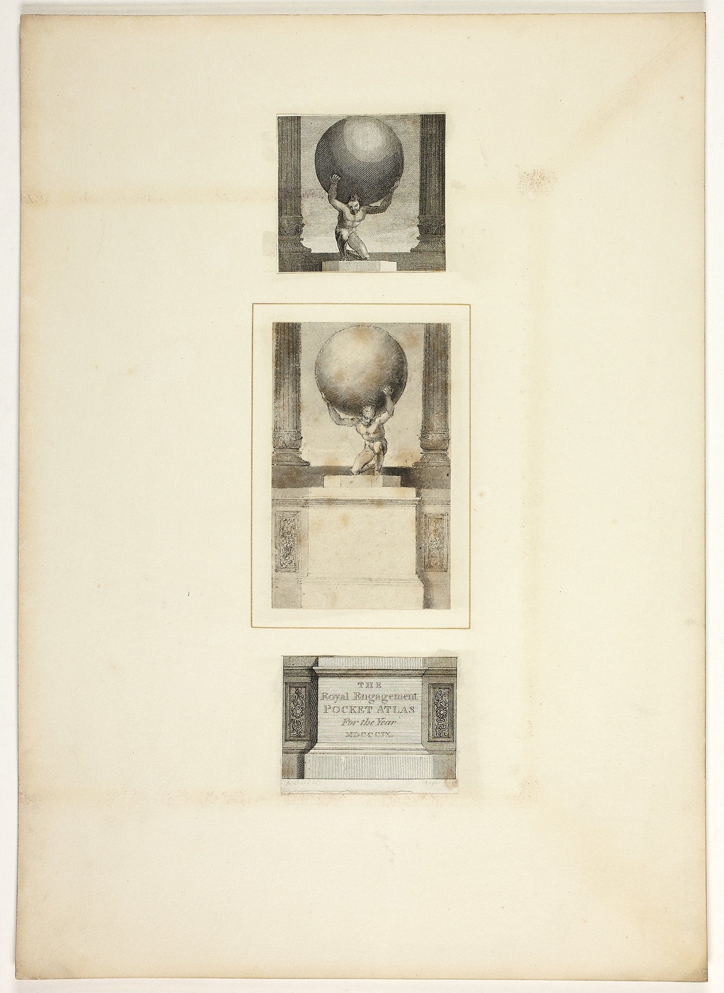 Frontispiece from Marmion, in the 1809 Royal Engagements Pocket Book - after Thomas Stothard, Poster Print Wall Art