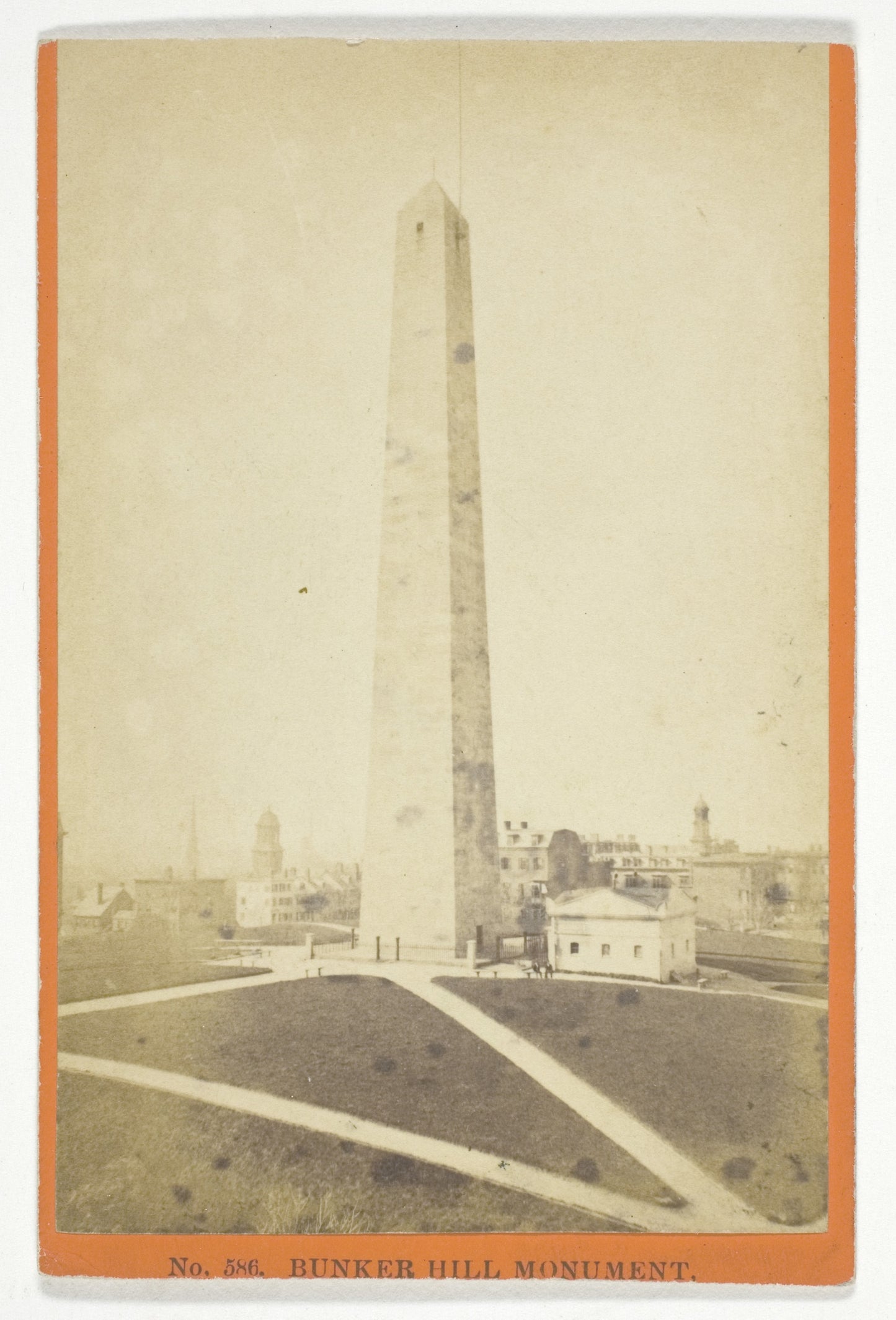 Bunker Hill Monument - Artist unknown, Poster Print Wall Art