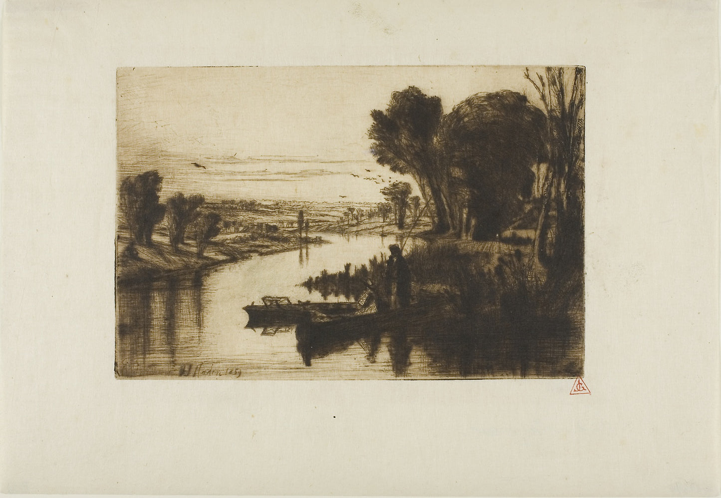 Thames Fishermen, No. I - Francis Seymour Haden, Poster Print Wall Art
