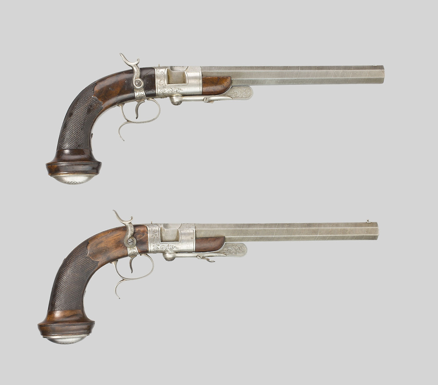 Pair of Breechloading Percussion Rifled Dueling Pistols - Beatus Beringer, Poster Print Wall Art
