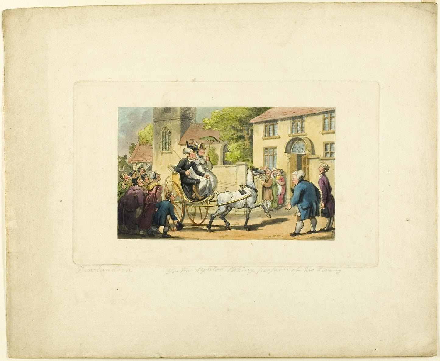 Doctor Syntax Taking Possession of his Living, from The Tour of Doctor Syntax - Thomas Rowlandson (English, 1756-1827), Poster Print Wall Art