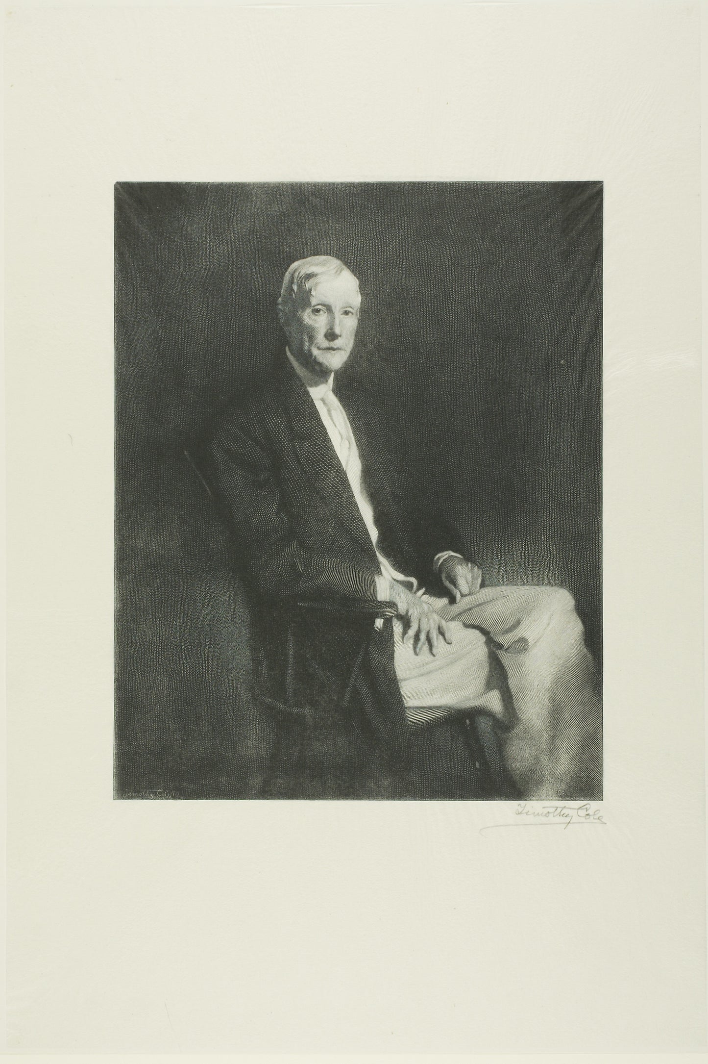 Portrait of John D. Rockefeller - Timothy Cole (American, born England, 1852-1931), Poster Print Wall Art