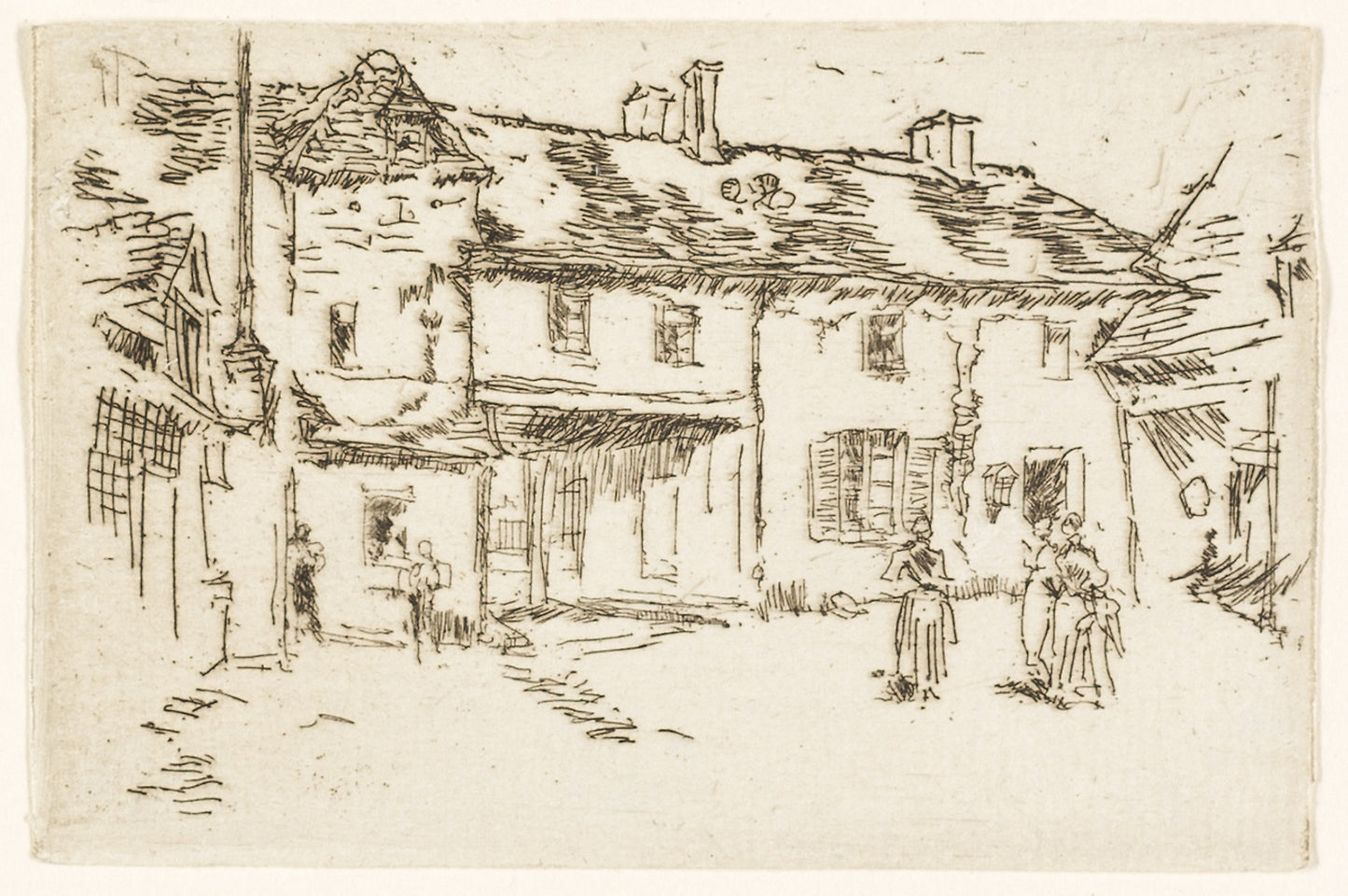 Hôtel de la Promenade, Loches - James McNeill Whistler, Poster Print Wall Art