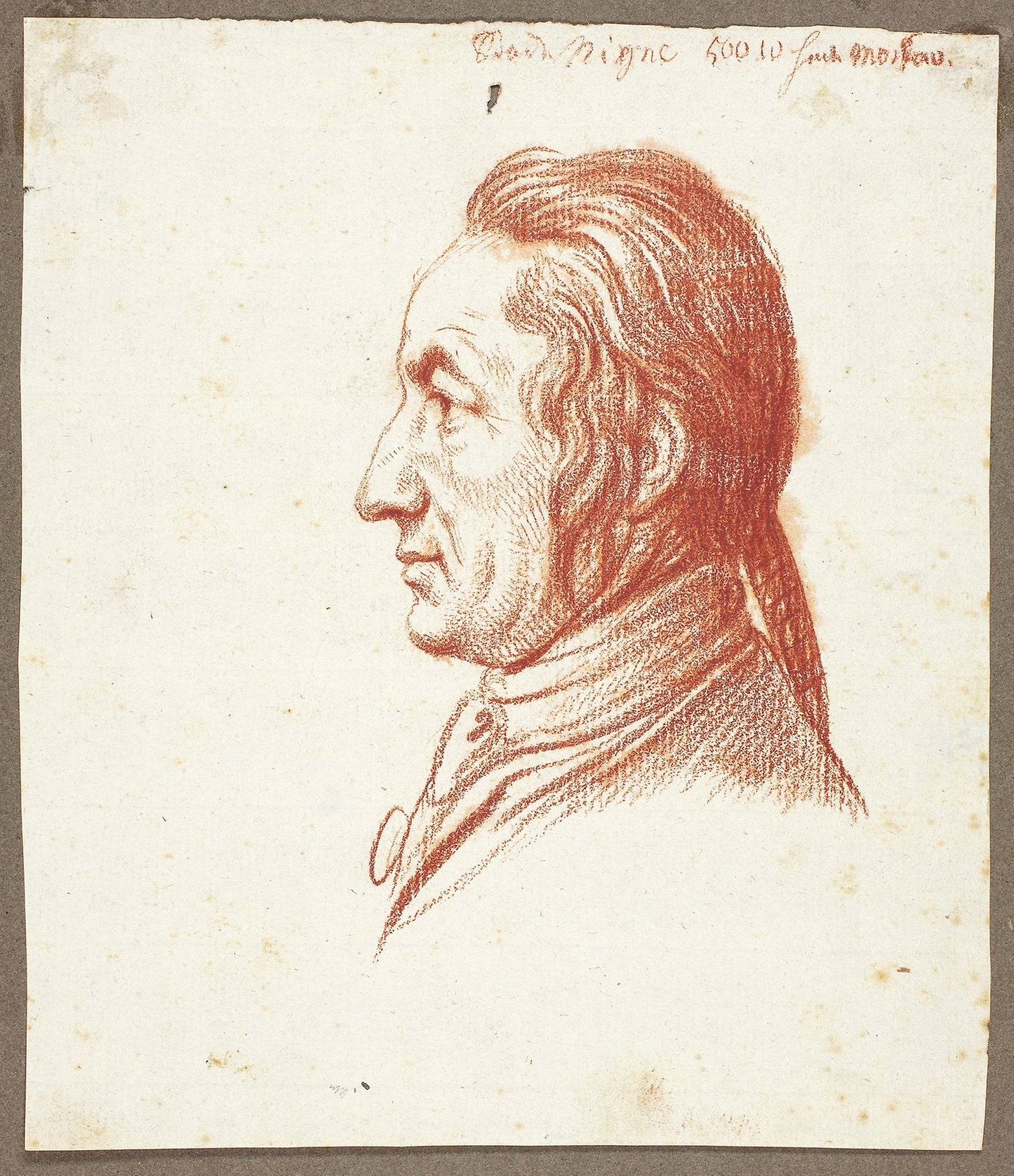 Portrait Head of a Man in Profile - Daniel Nikolaus Chodowiecki, Poster Print Wall Art