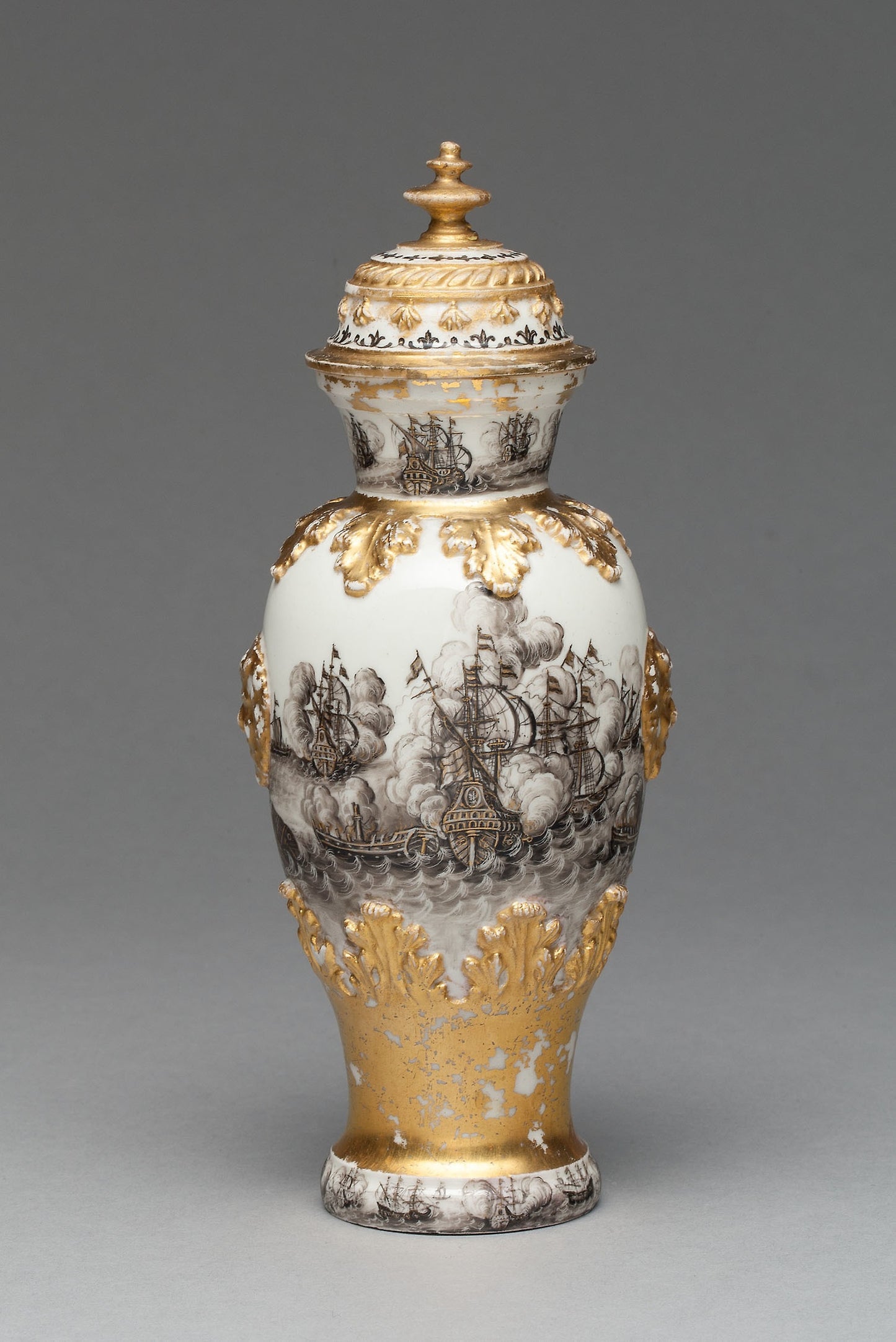 Vase and Cover (one of a pair) - Meissen Porcelain Manufactory, Poster Print Wall Art