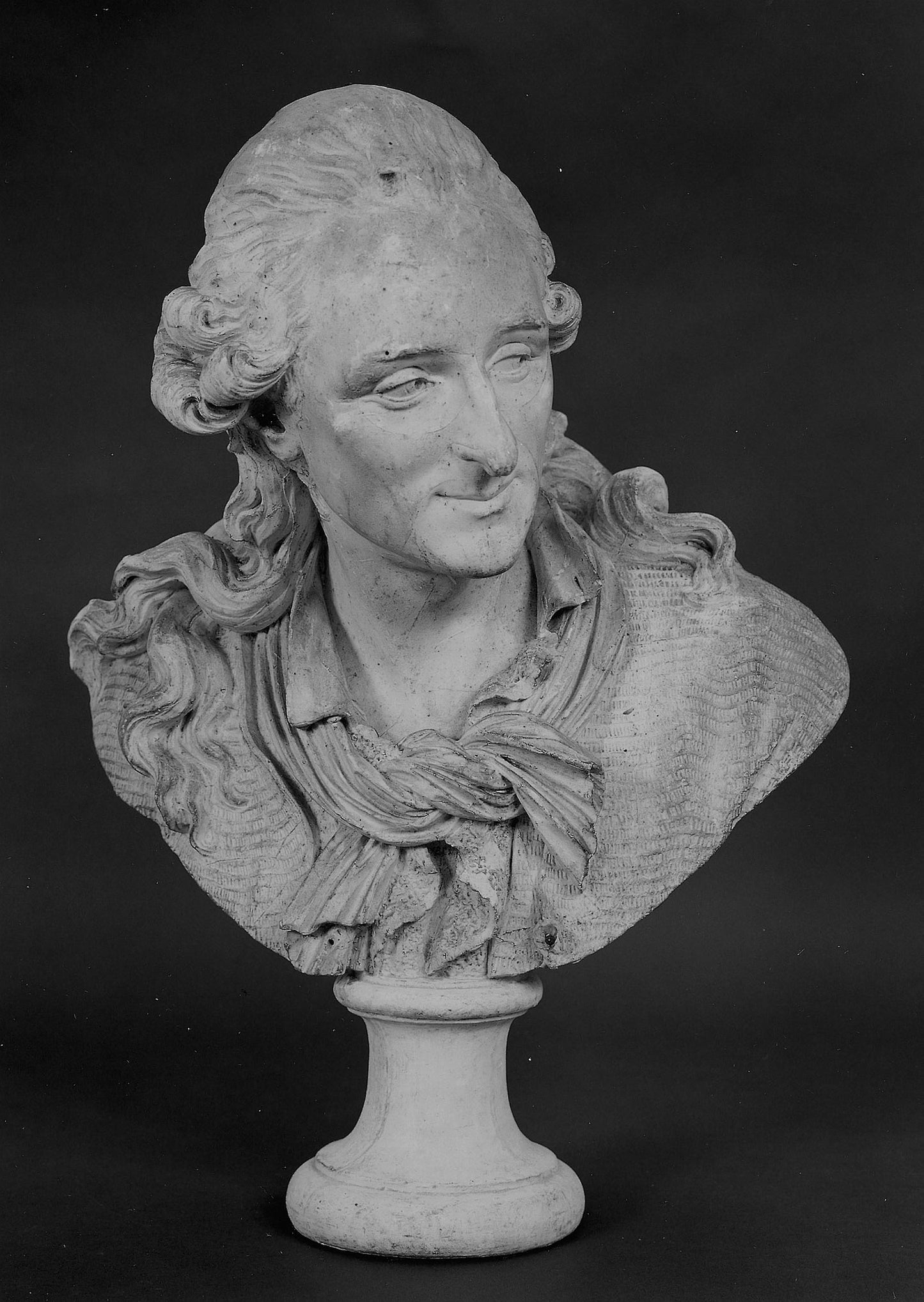 Bust of a Man - Jean Jacques Caffieri (Attributed to), Poster Print Wall Art