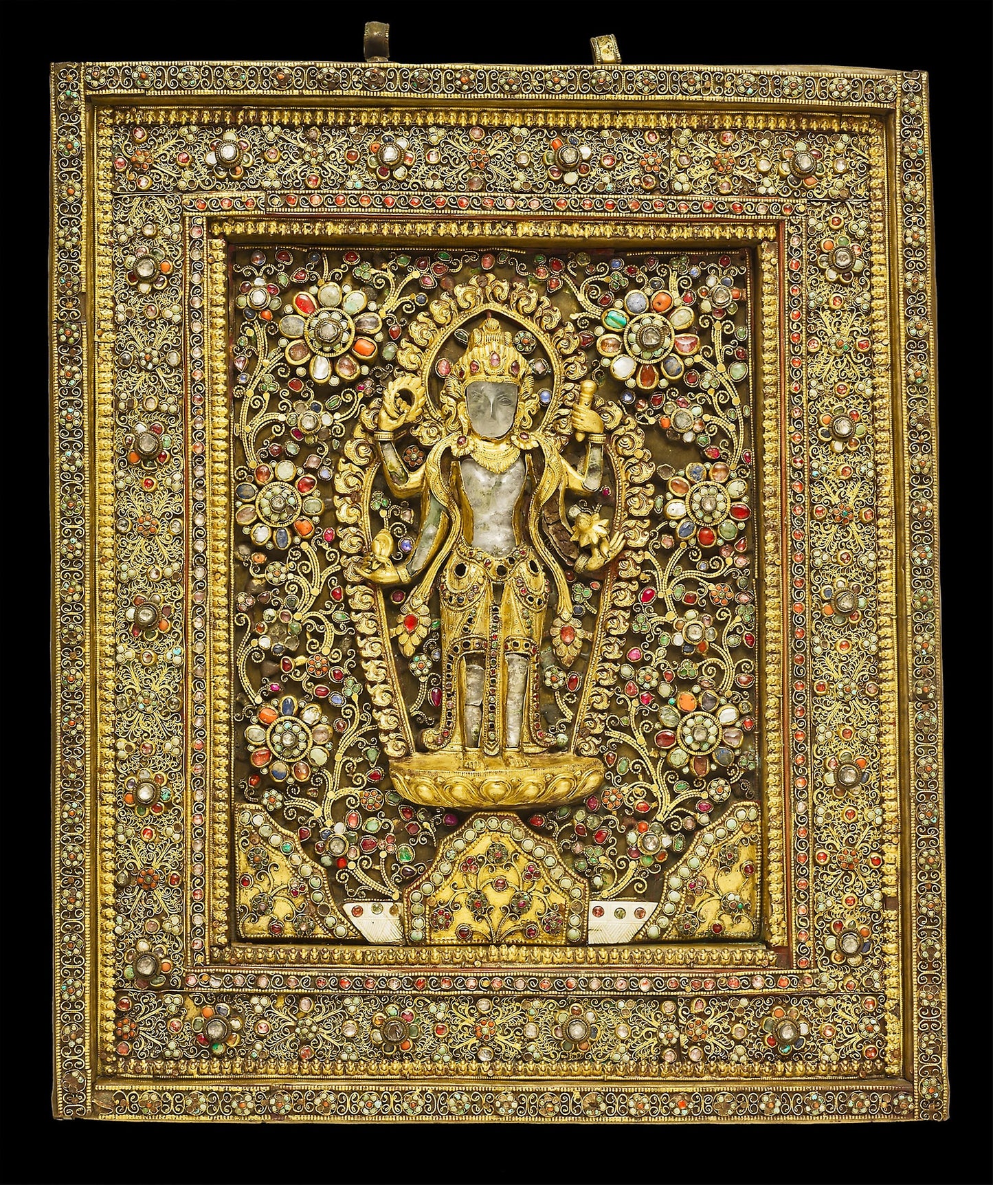 Votive Plaque with God Vishnu - Nepal, Poster Print Wall Art