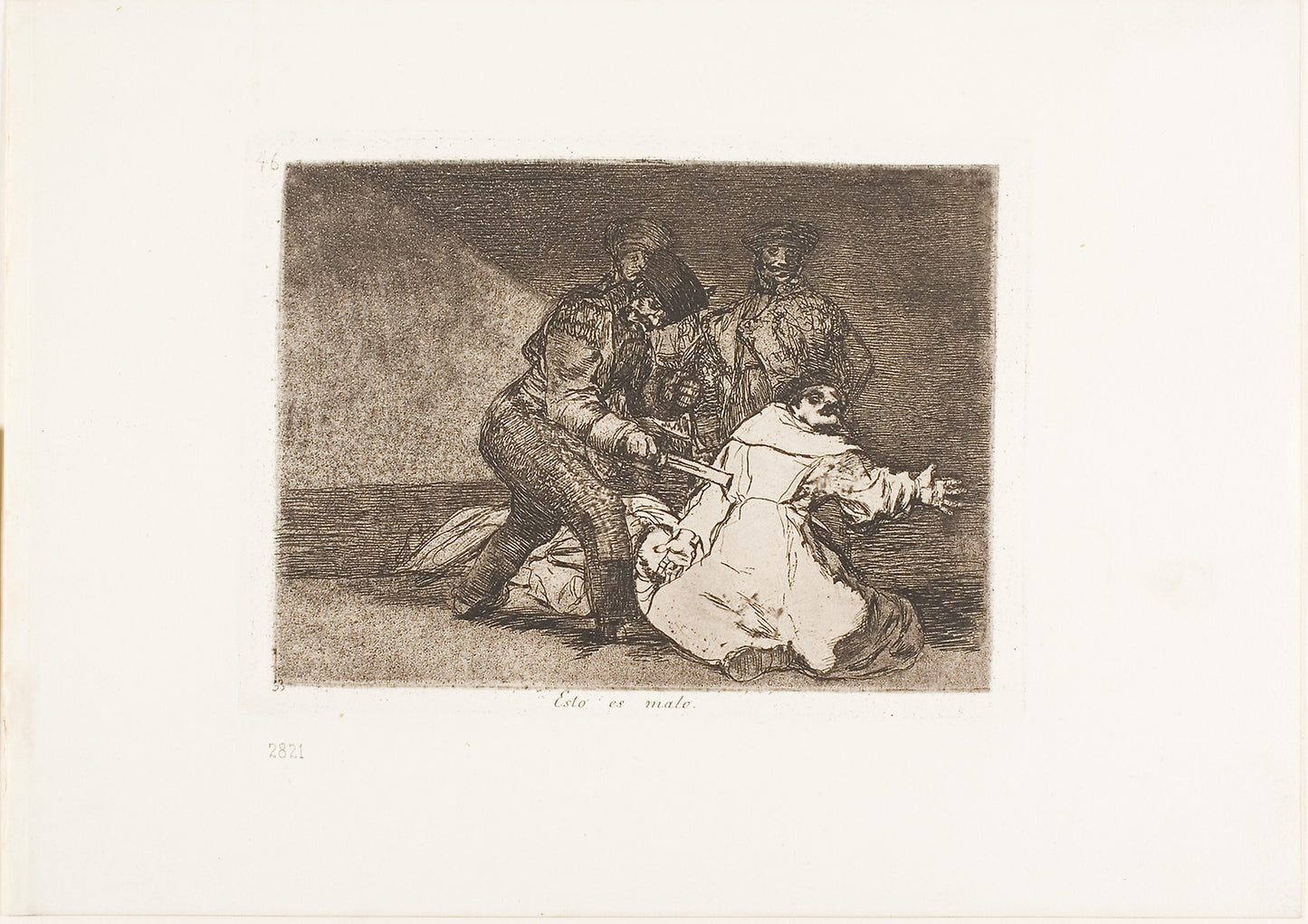 This is Bad, plate 46 from The Disasters of War - Francisco José de Goya y Lucientes, Poster Print Wall Art