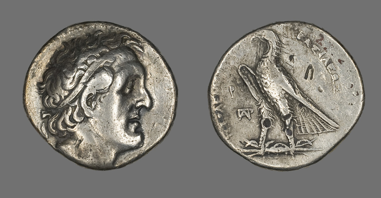 Tetradrachm (Coin) Portraying Ptolemy I Soter - Greco-Egyptian, Poster Print Wall Art