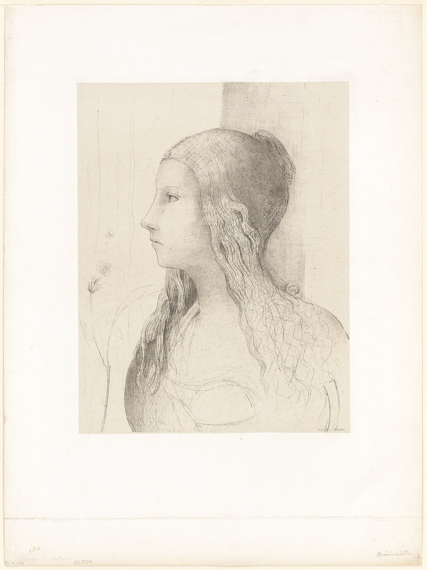 Brünnhilde (Twilight of the Gods) - Odilon Redon, Poster Print Wall Art