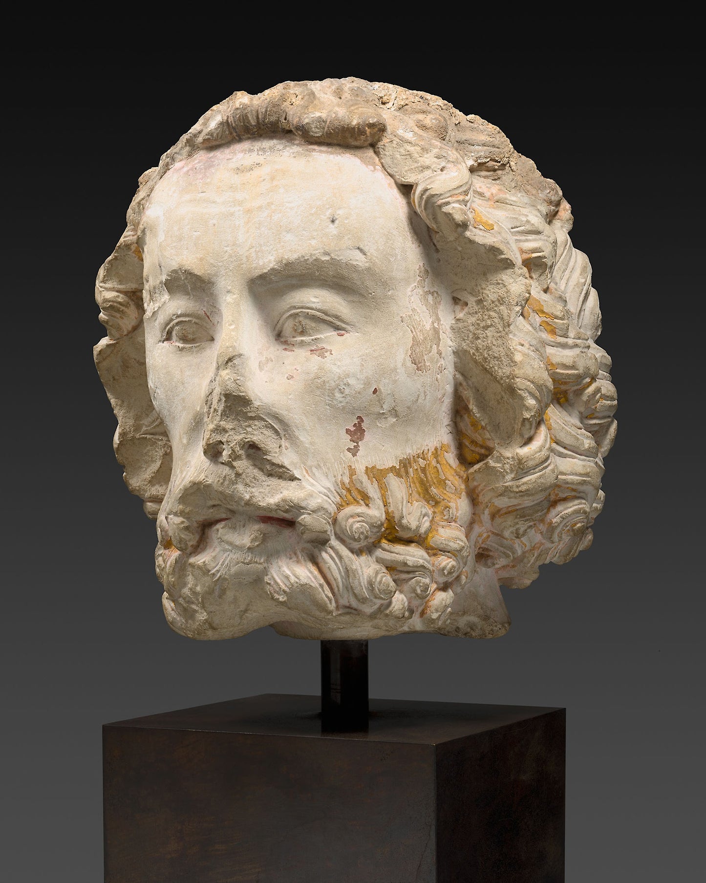 Head of a Bearded Man - French, Poster Print Wall Art
