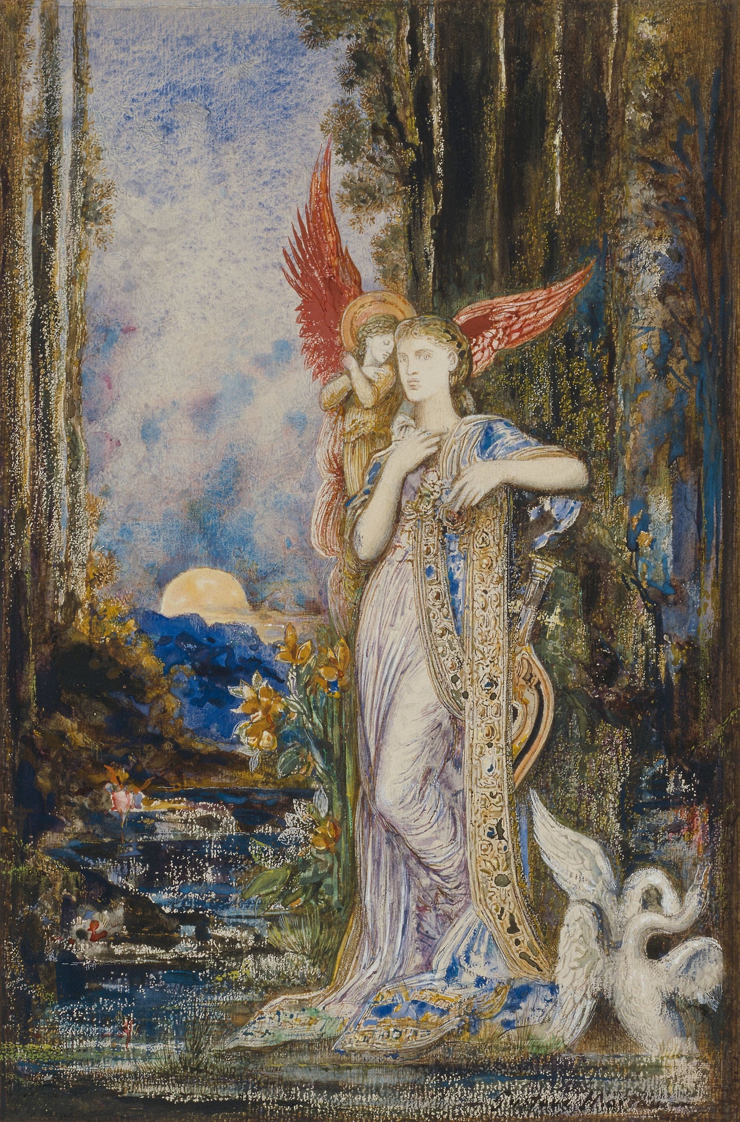 L'Inspiration - Gustave Moreau, Poster Print Wall Art
