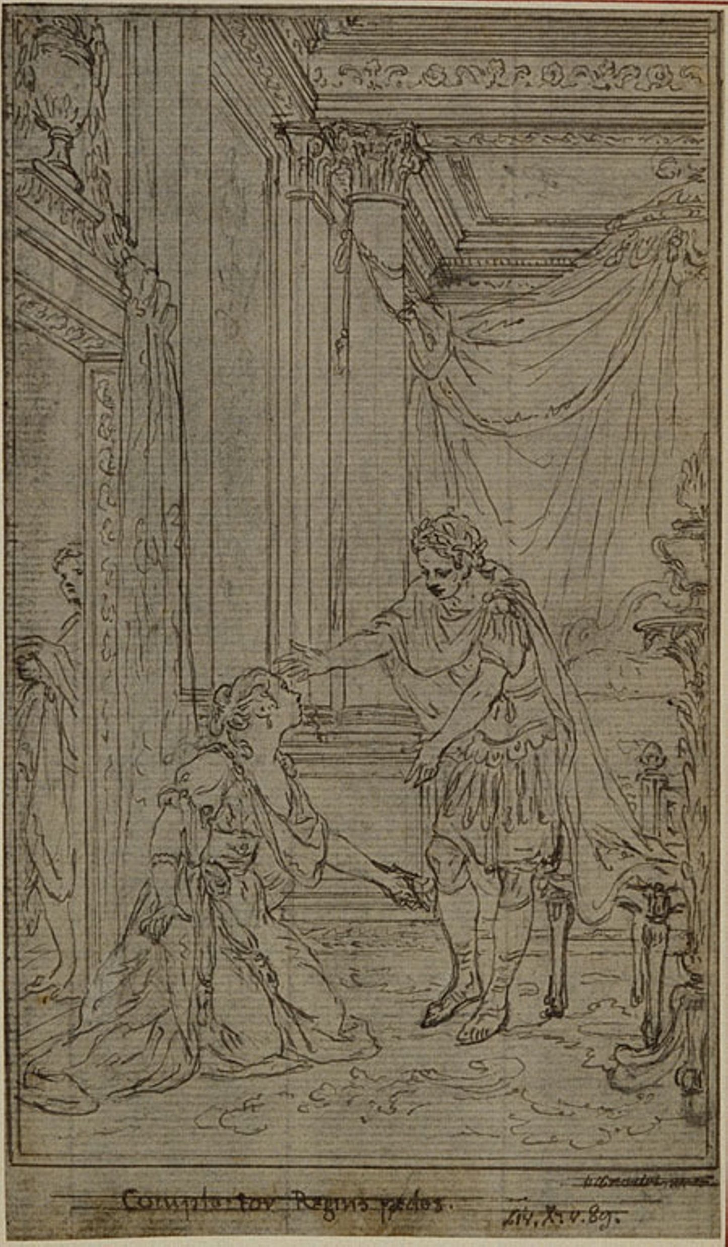 Study for Lucain's "La Pharsale", Canto X - Hubert François Gravelot, Poster Print Wall Art