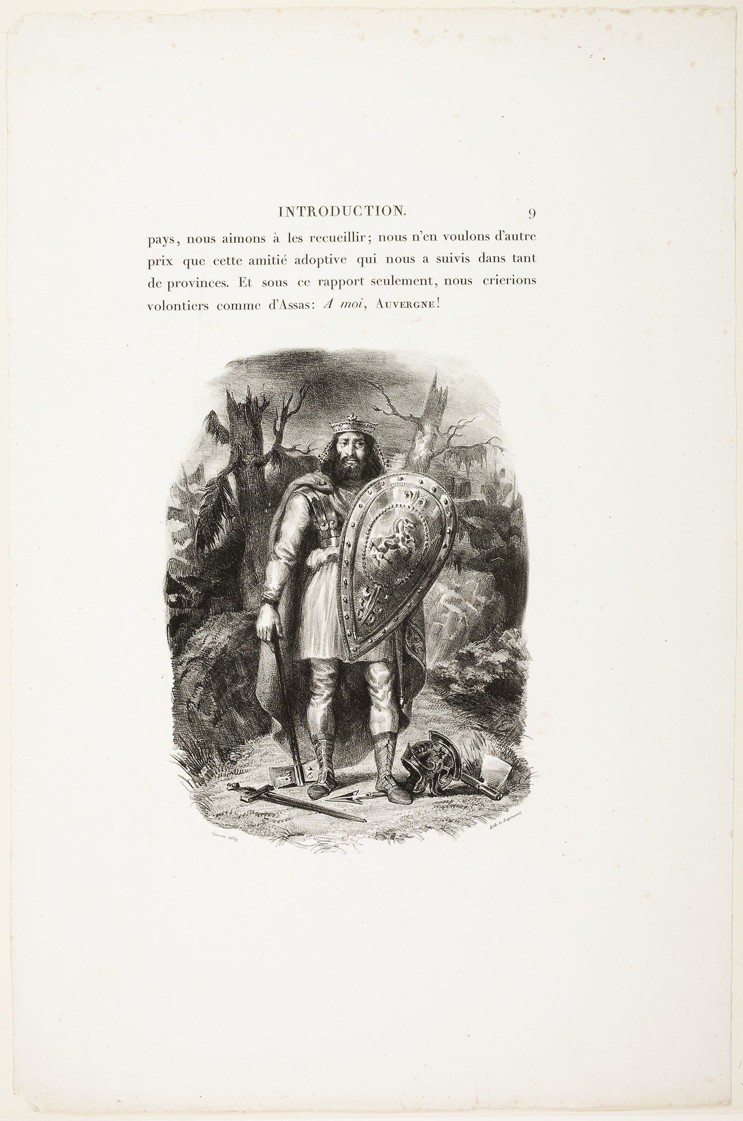 Vercingétorix - Eugène Delacroix, Poster Print Wall Art
