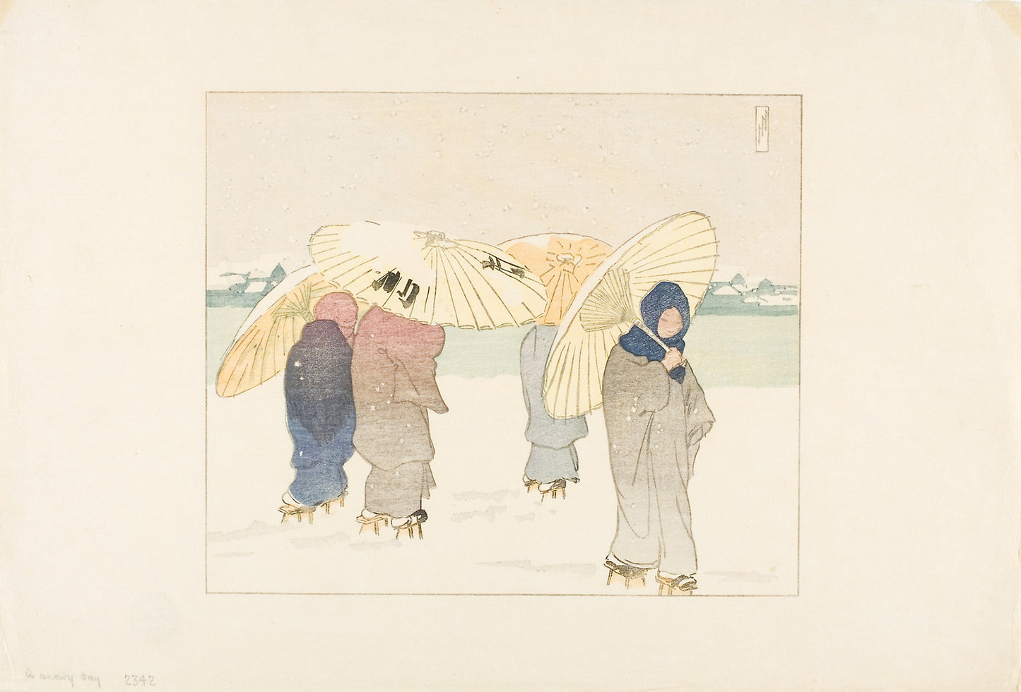 A Snowy Day: Helen Hyde,16x12"(A3) Poster