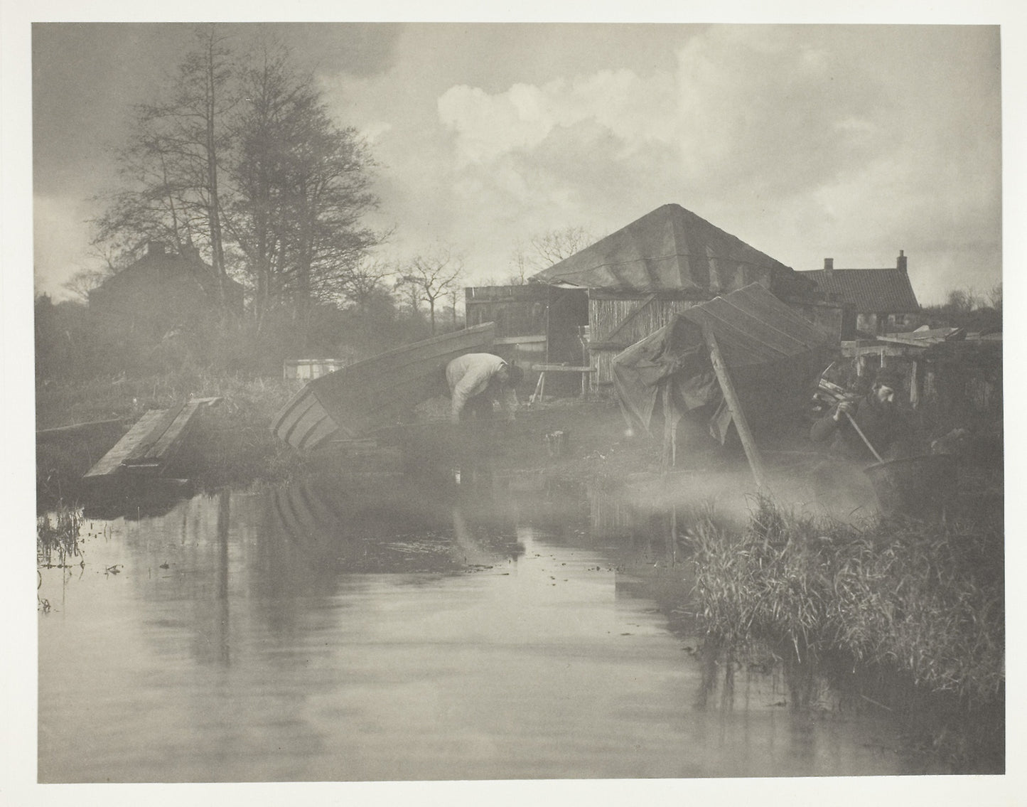 A Norfolk Boat-Yard: Peter Henry Emerson,16x12"(A3) Poster