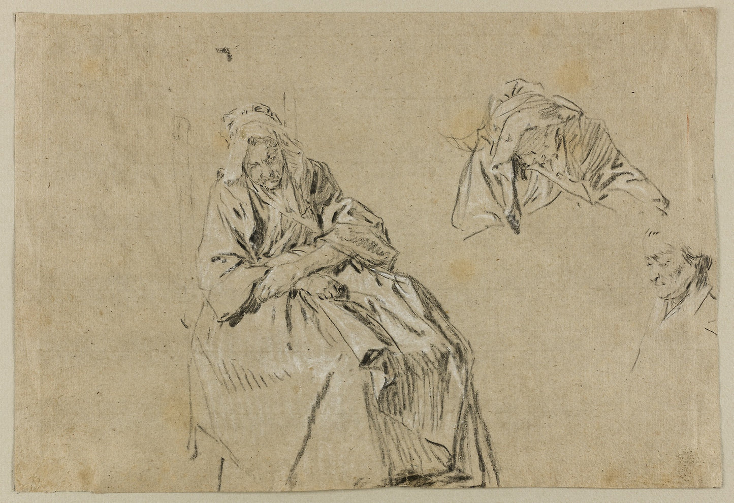 Study for Old Age - Nicolas Lancret, Poster Print Wall Art