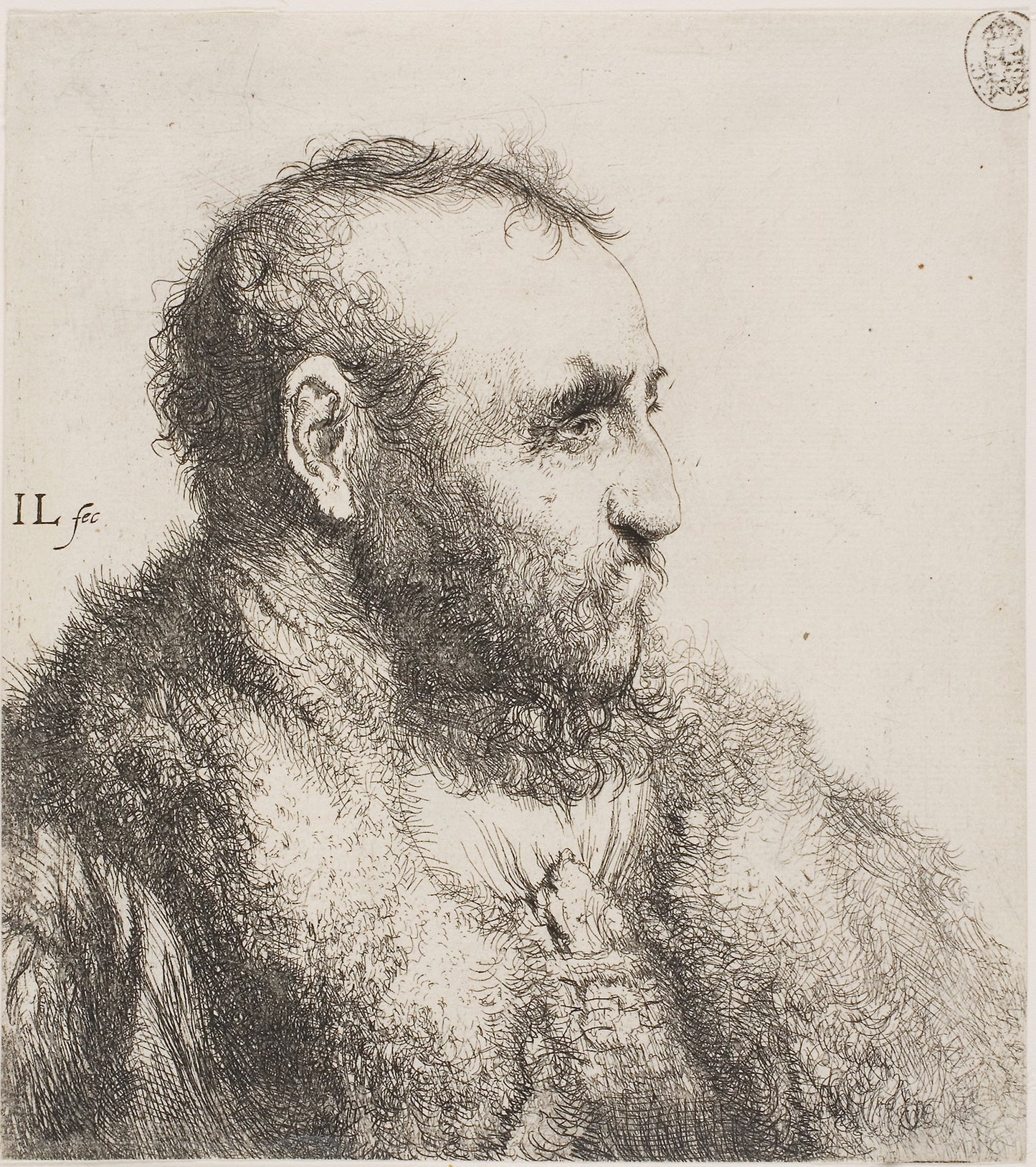 Bust of an Old Man - Jan Lievens, Poster Print Wall Art