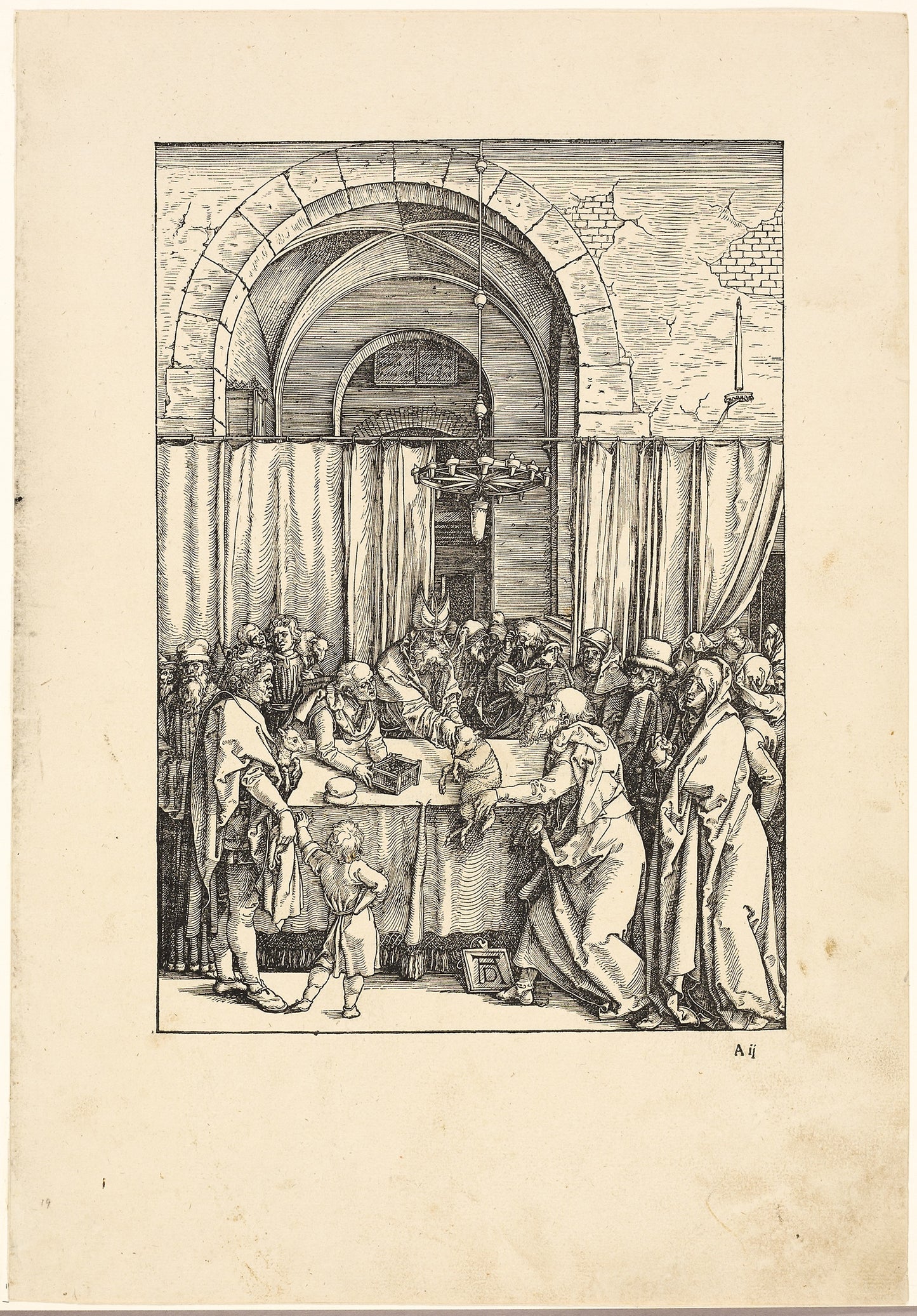 The Rejection of Joachim's Offering, from The Life of the Virgin - Albrecht Dürer, Poster Print Wall Art